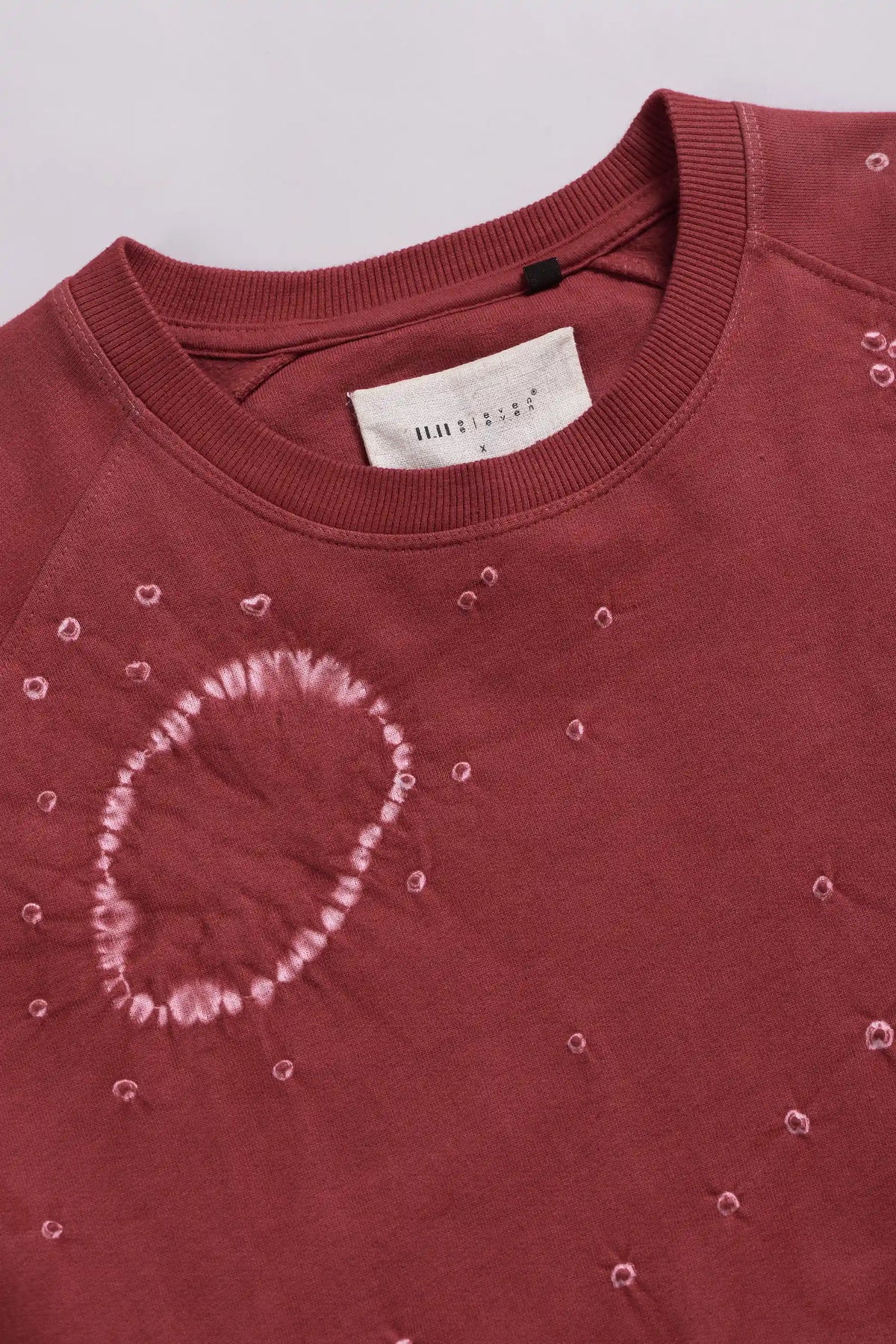Crimson Pink Organic Cotton Bandhani Sweatshirt