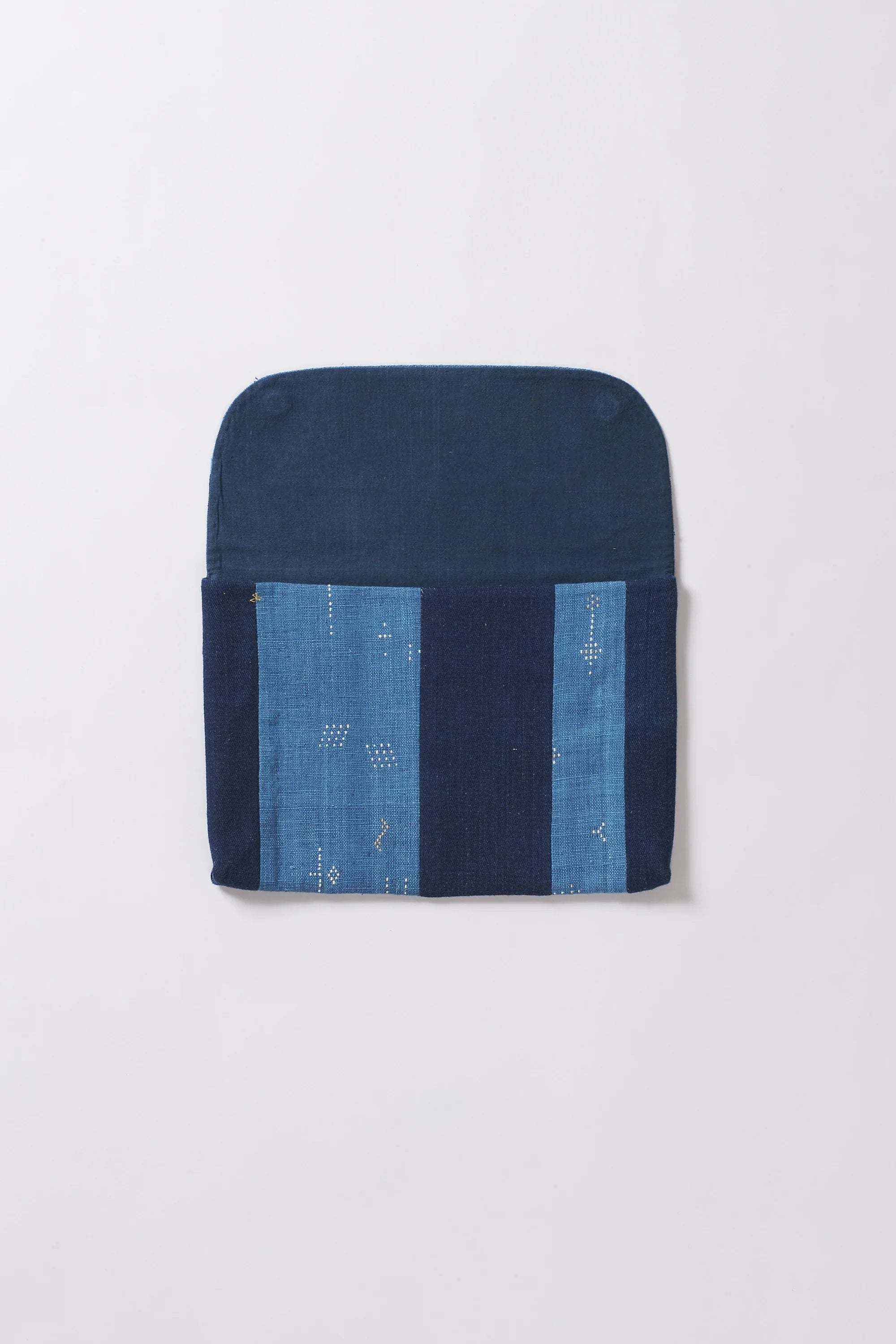 Medium Indigo Laptop Sleeve with Patchwork