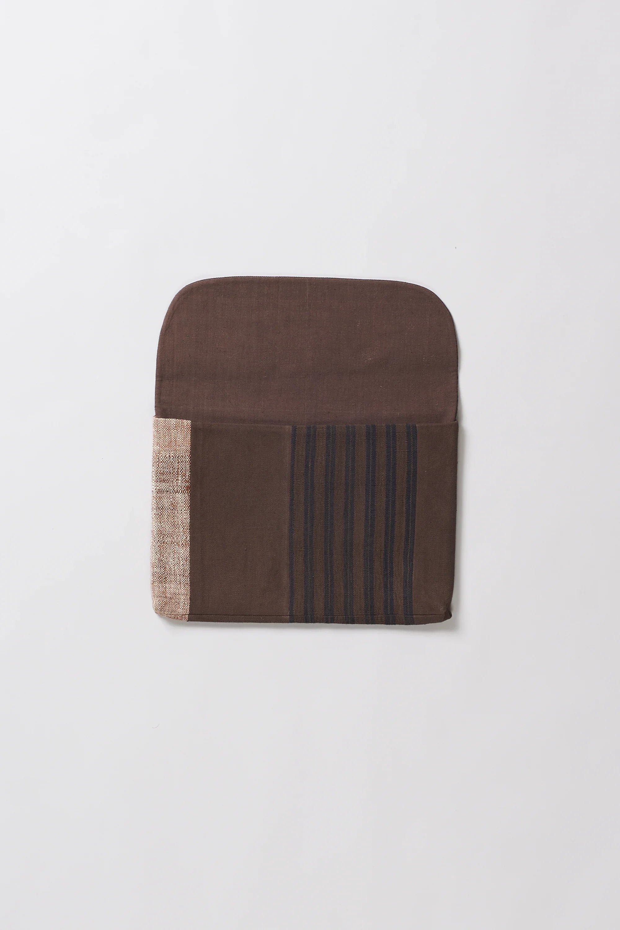 Patchwork Laptop Sleeve in Burnt Umber
