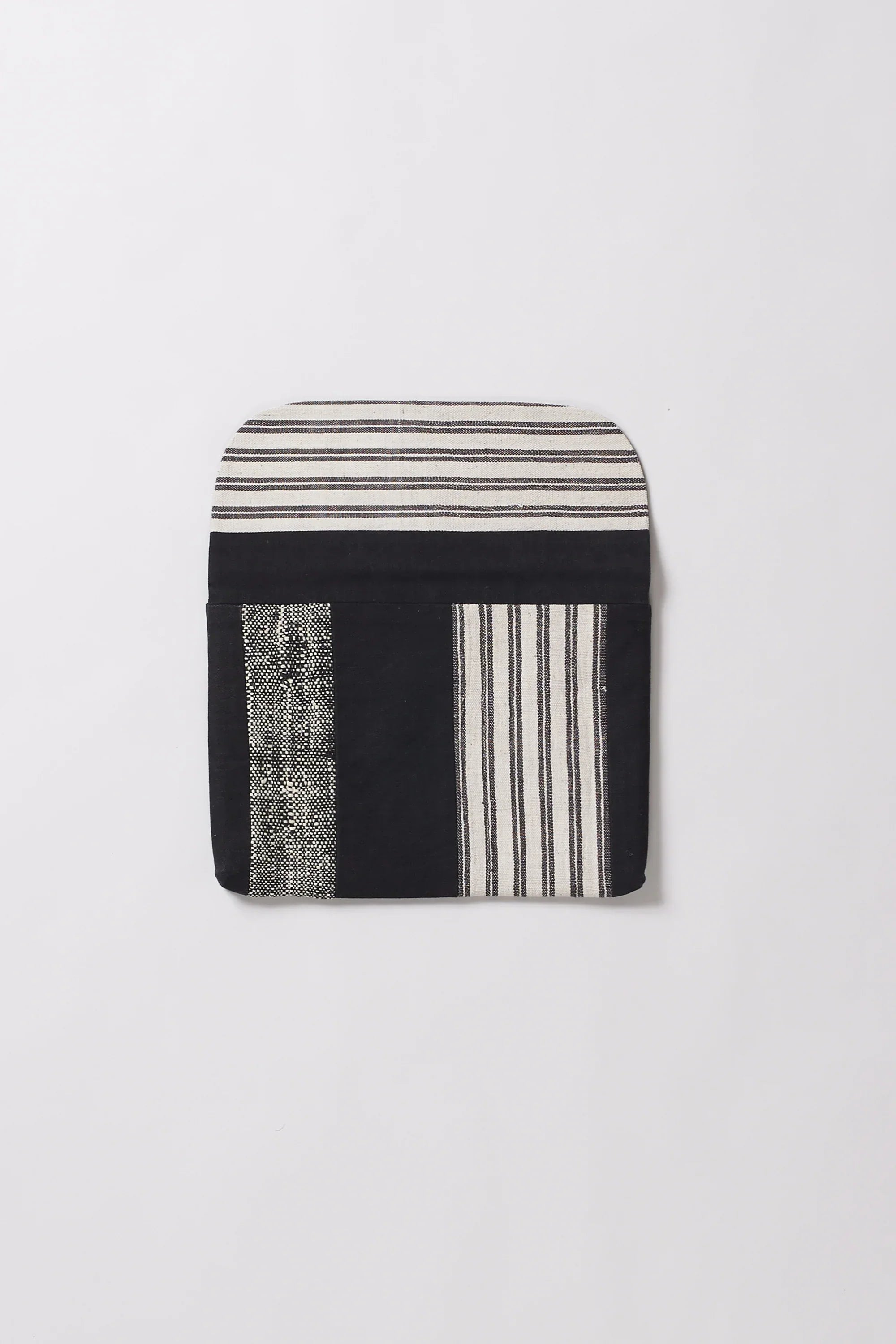 Black Patchwork Laptop Sleeve