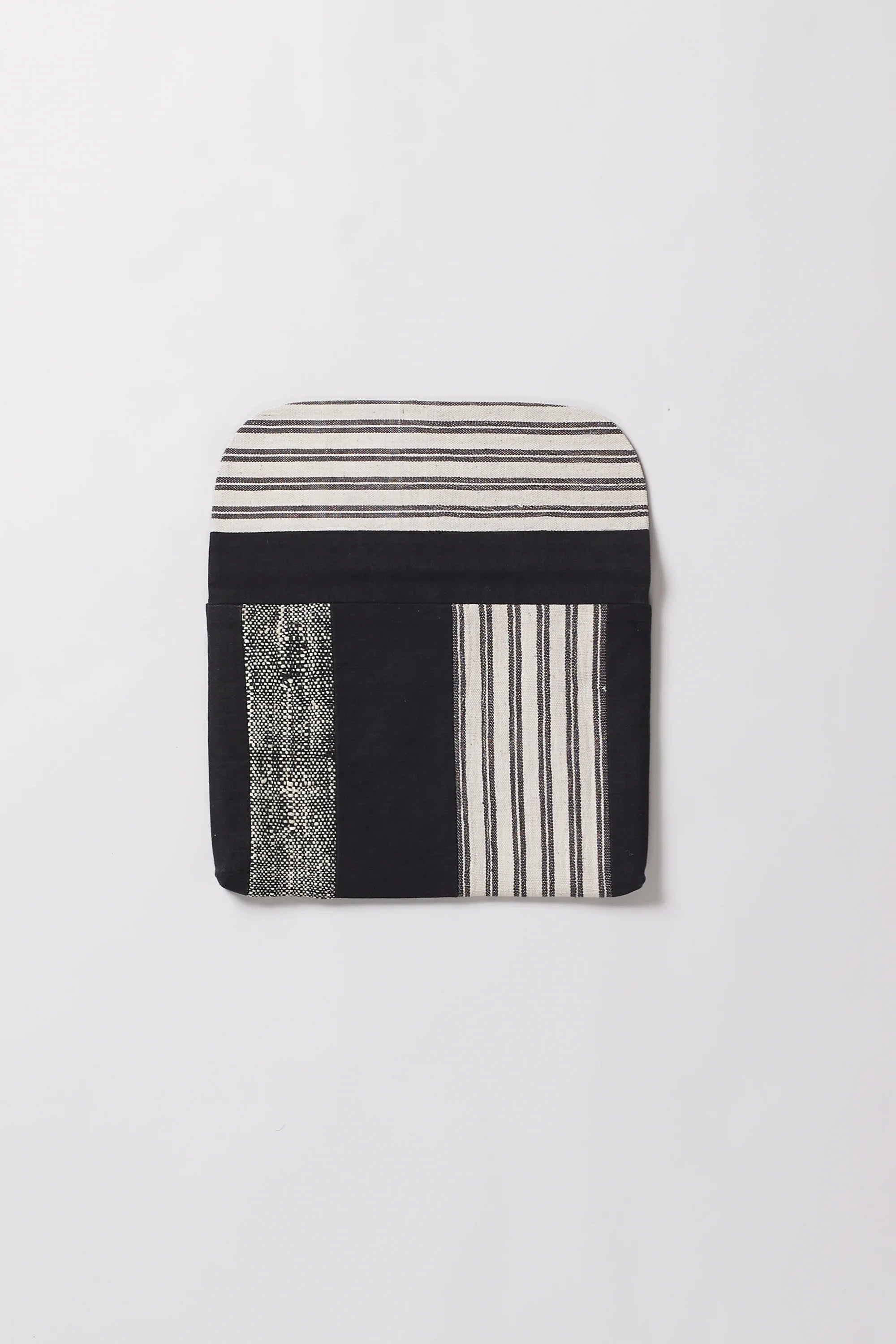 Black Patchwork Laptop Sleeve