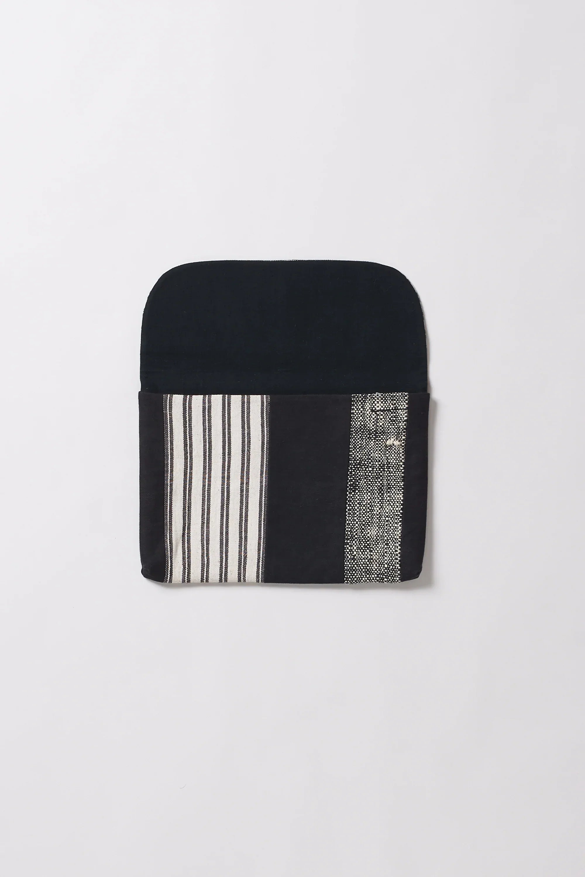 Black Patchwork Laptop Sleeve