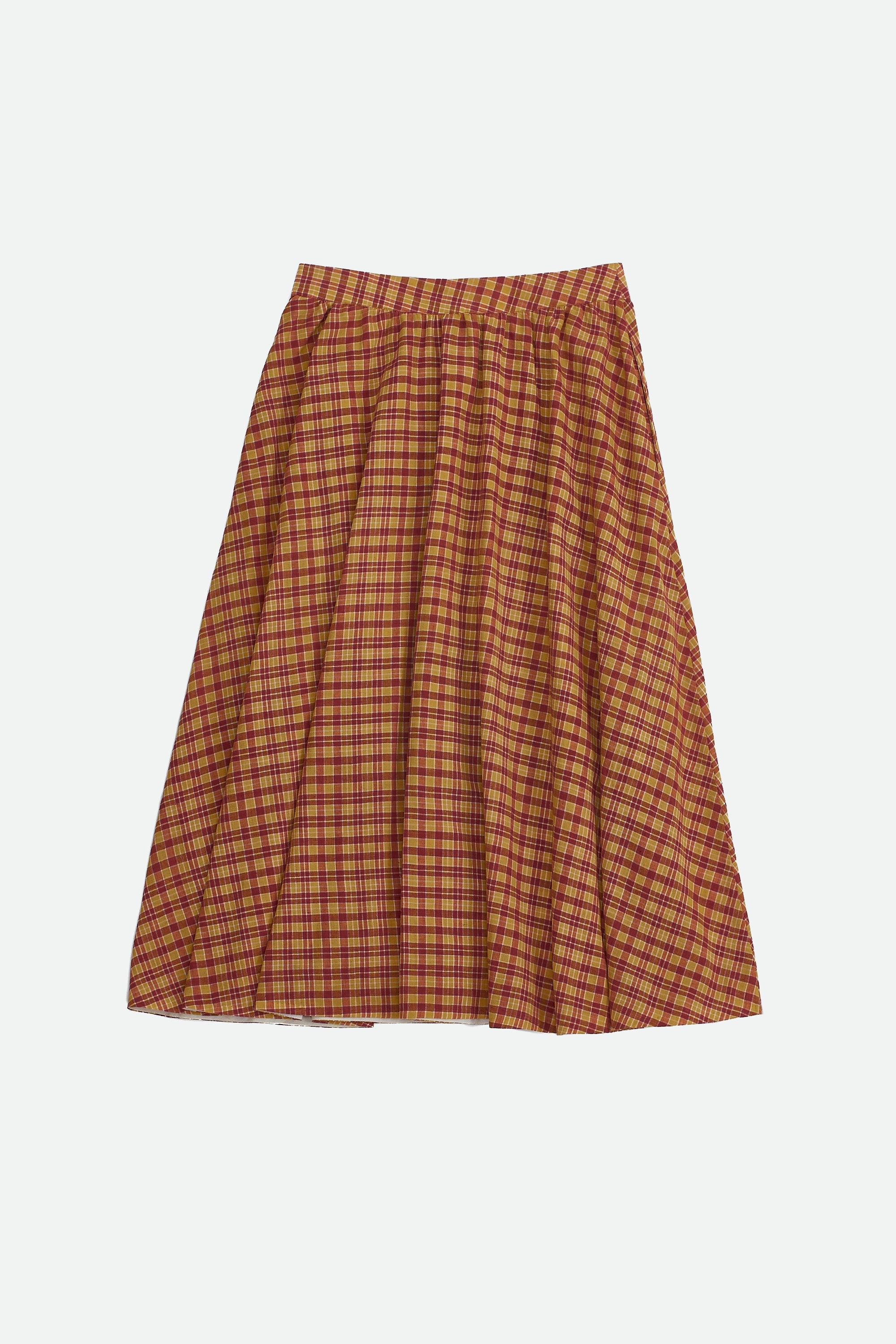 MULTI COLOUR YARN DYED COTTON SKIRT