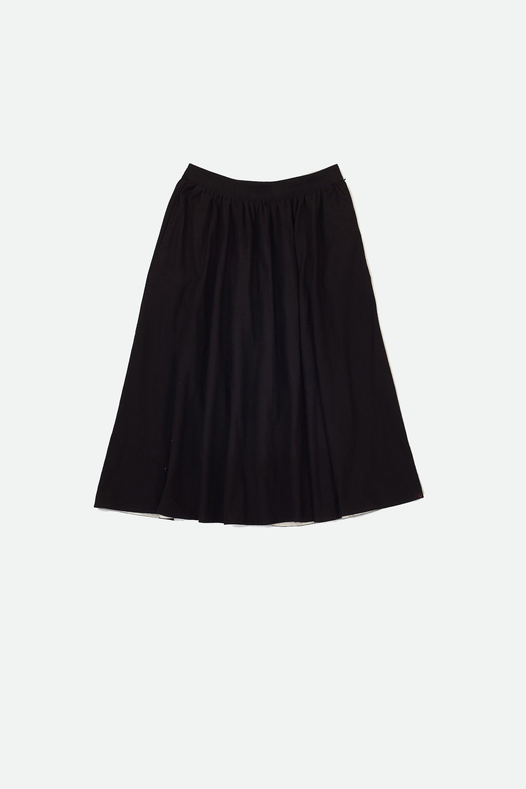 A LINE PANELLED SKIRT