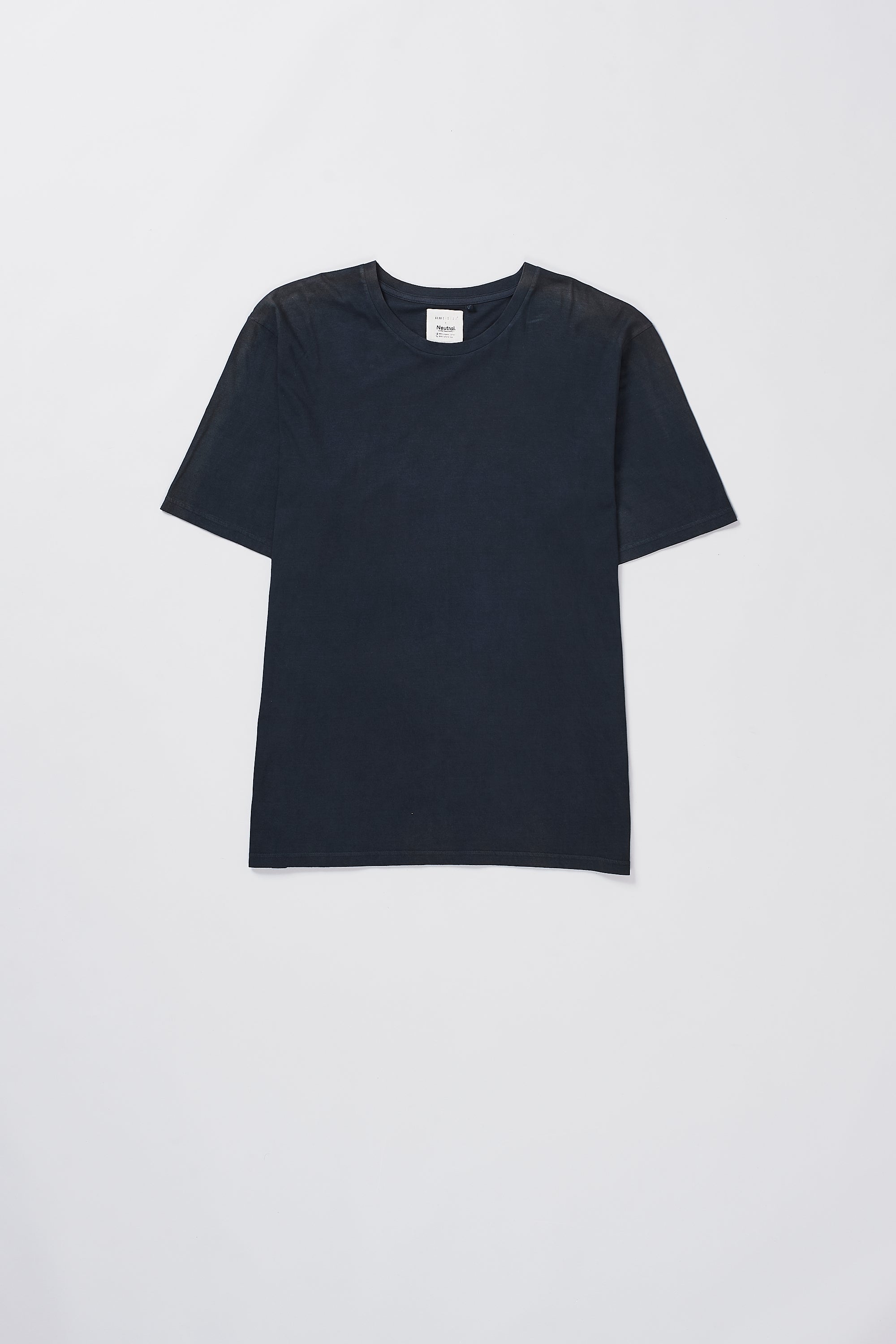 BLACK SOLID UNGENDERED ORGANIC COTTON T-SHIRT