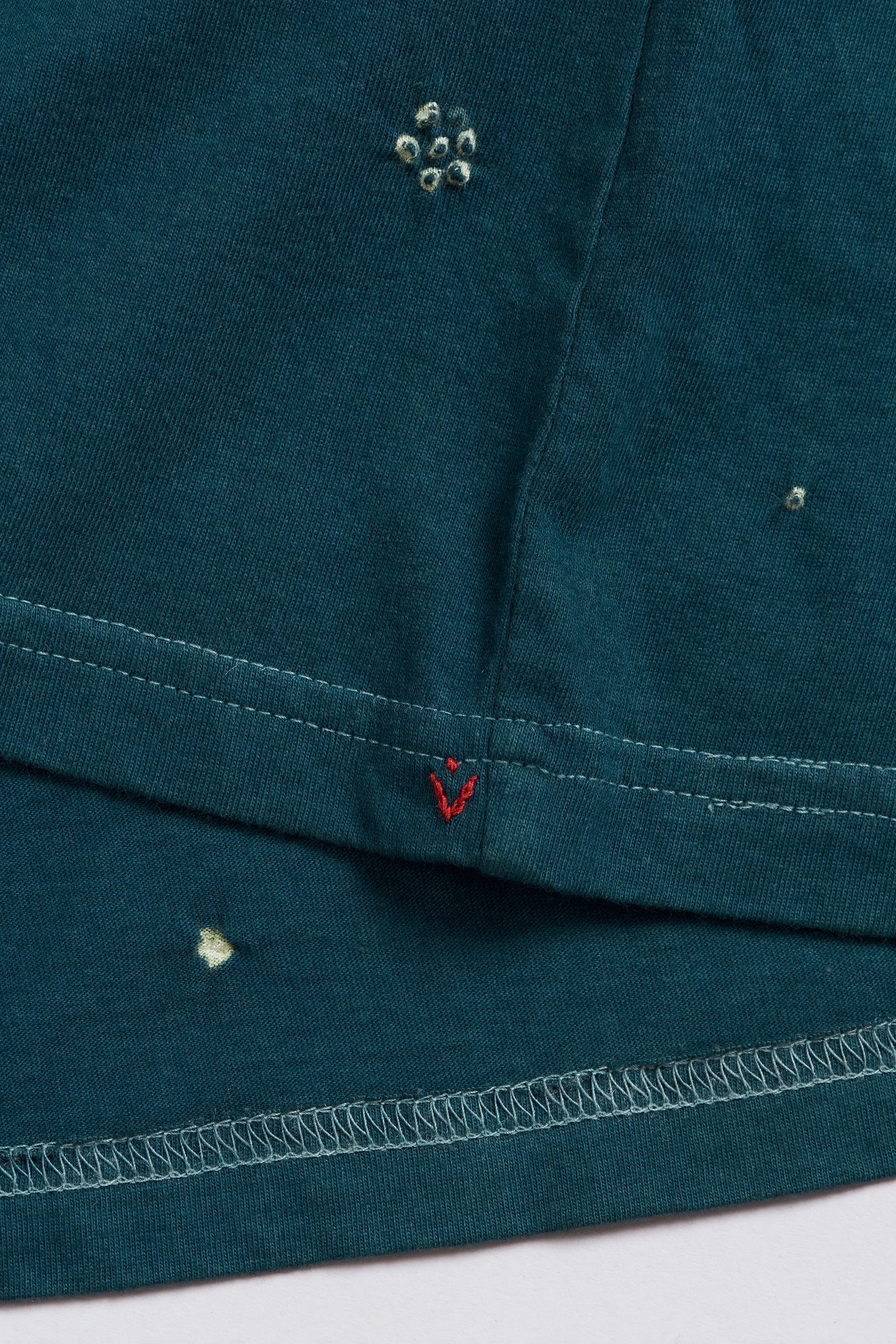 Bottle Green Bandhani Tee