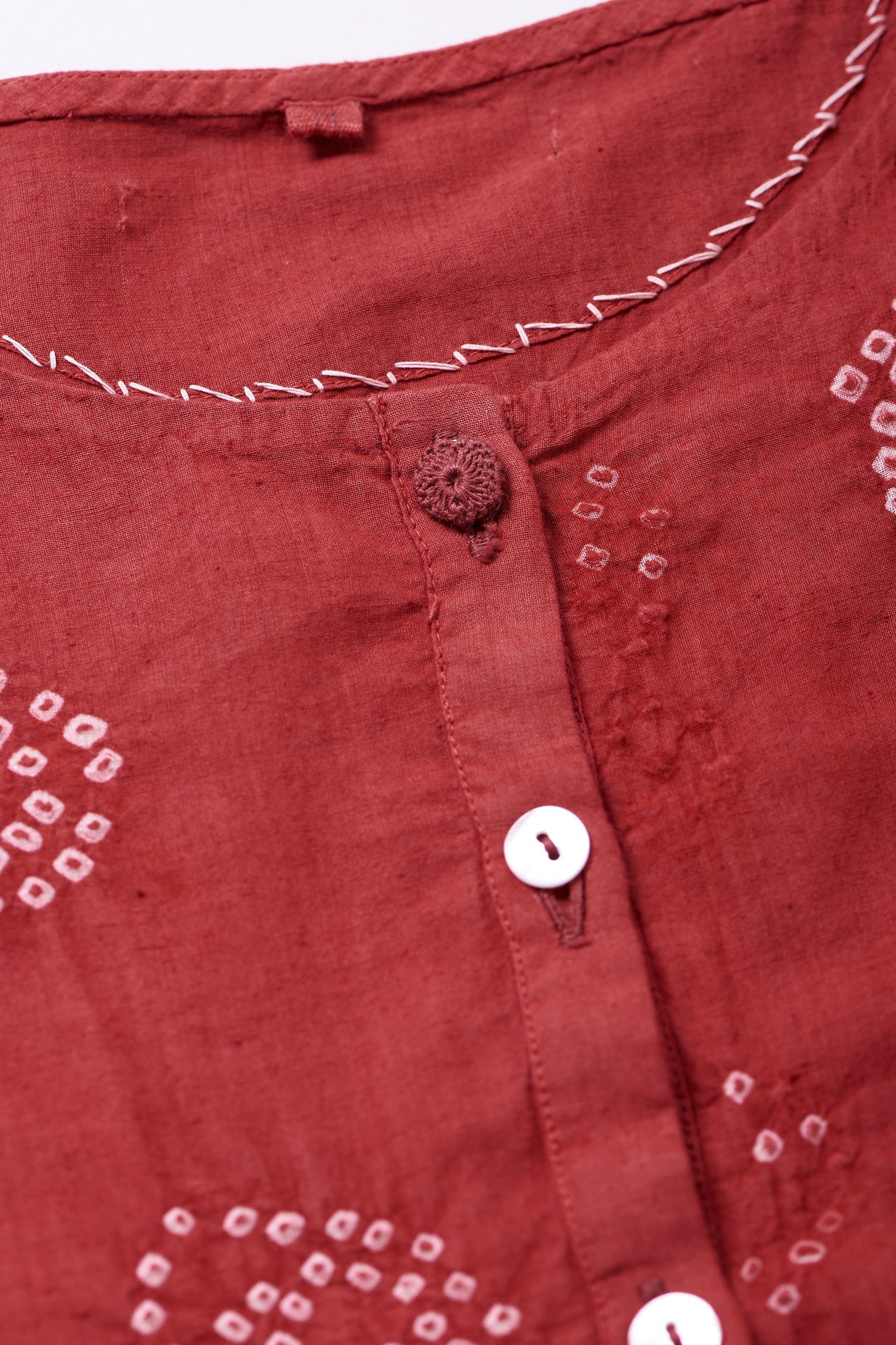 Flared Long Bandhani Dress