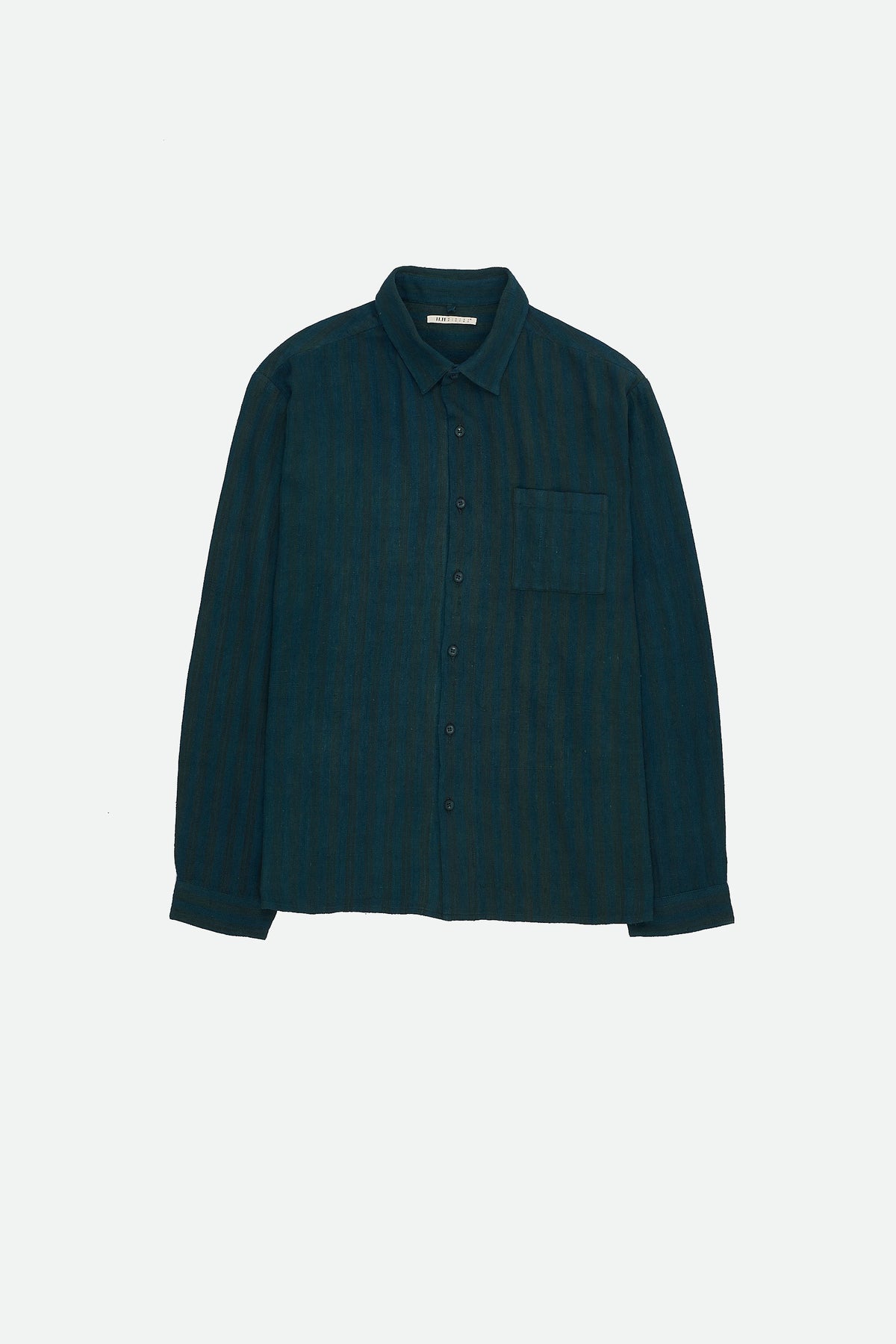 Bottle Green Yarn Dyed Cotton Shirt