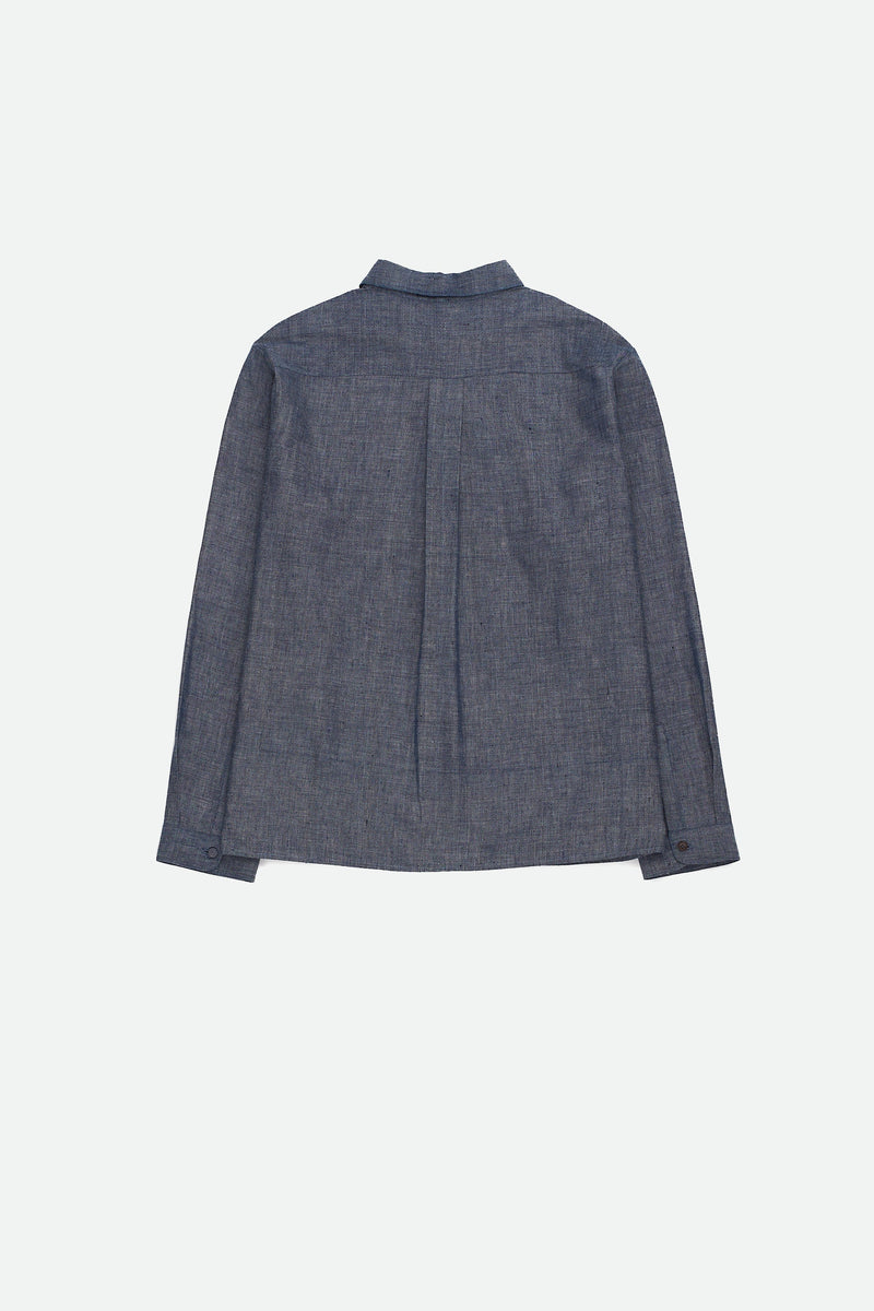 CHAMBRAY INDIGO COTTON SHIRT