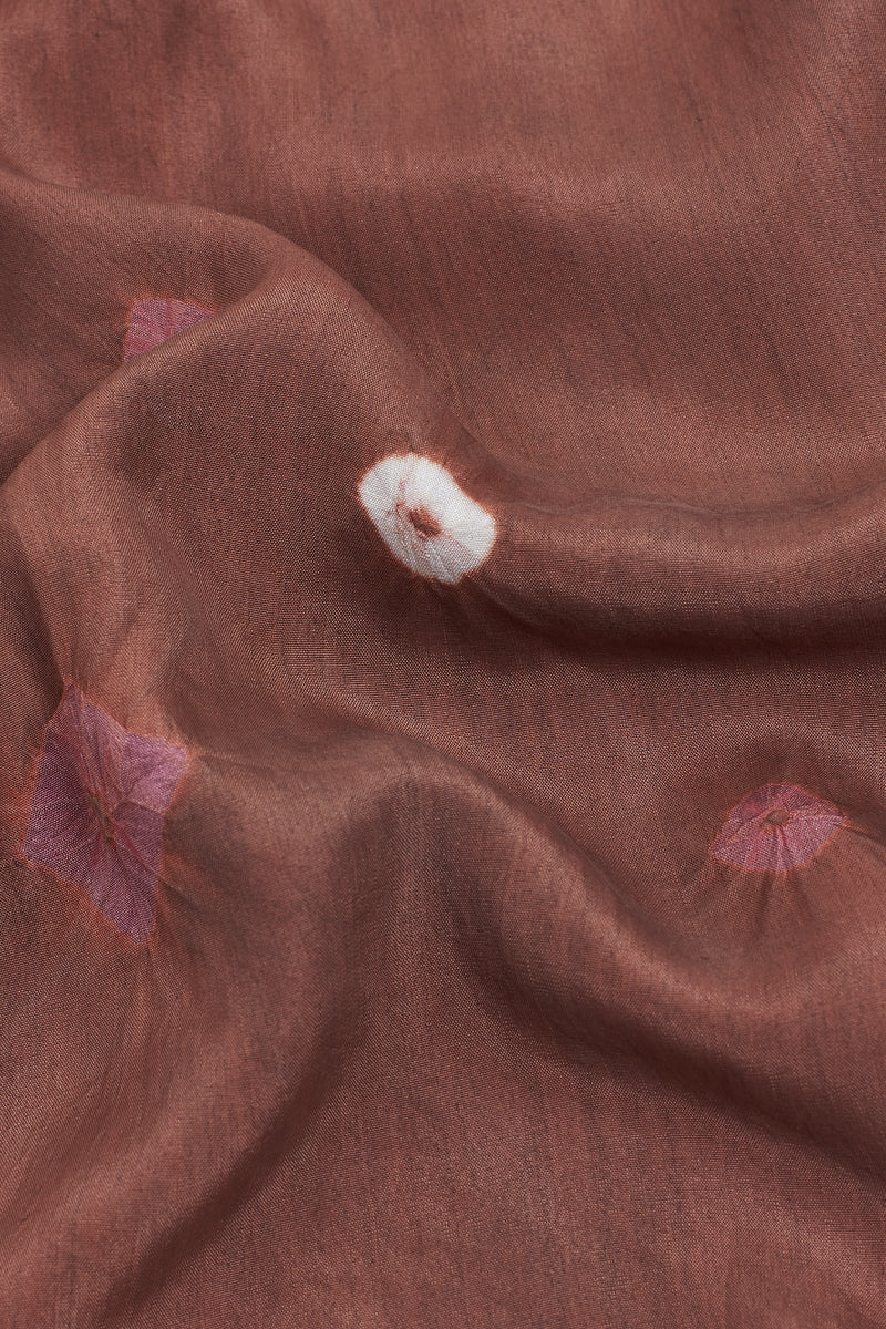 Burnt Orange Minimal Bandhani Shirt