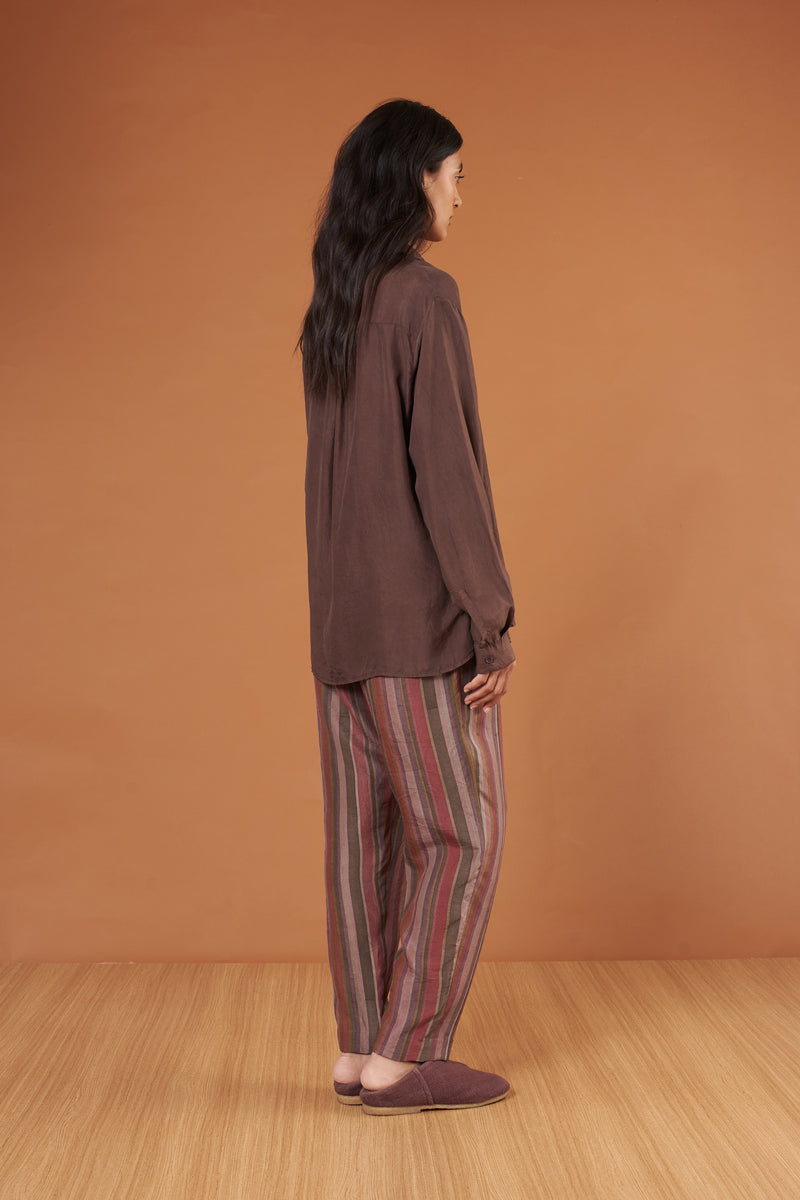 Burnt Orange Minimal Bandhani Shirt