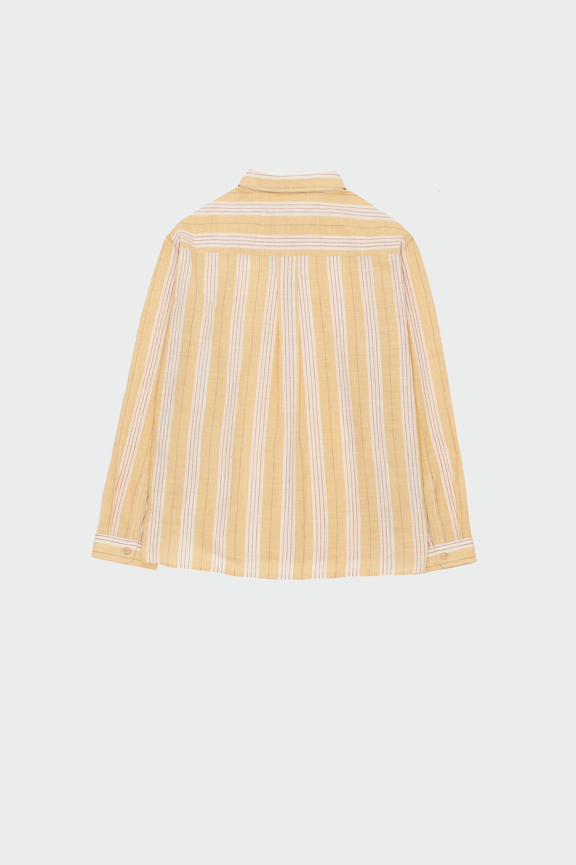 Mango Yellow Yarn Dyed Unisex Spread Collar Shirt