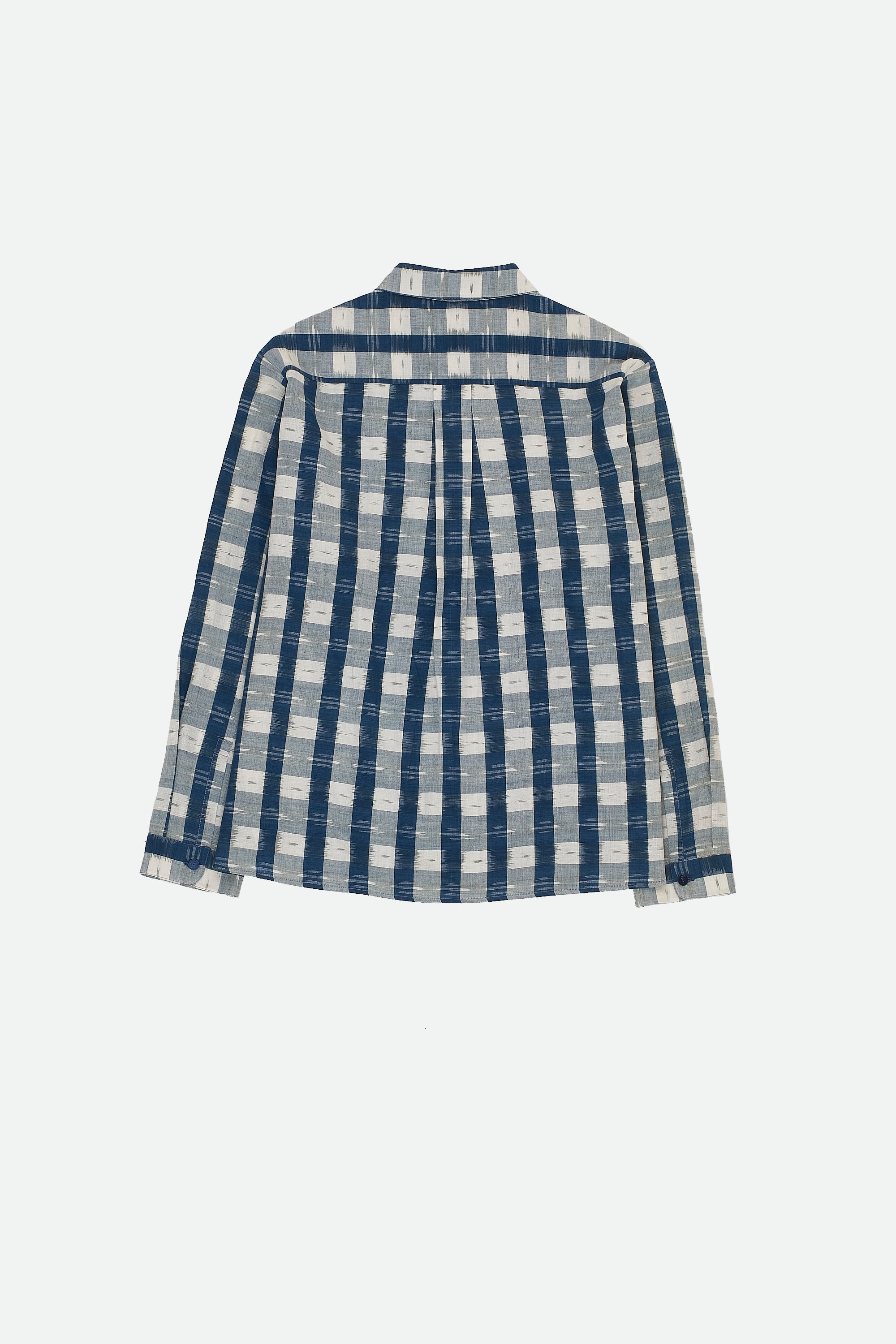 INDIGO STRIPES COTTON SHIRT