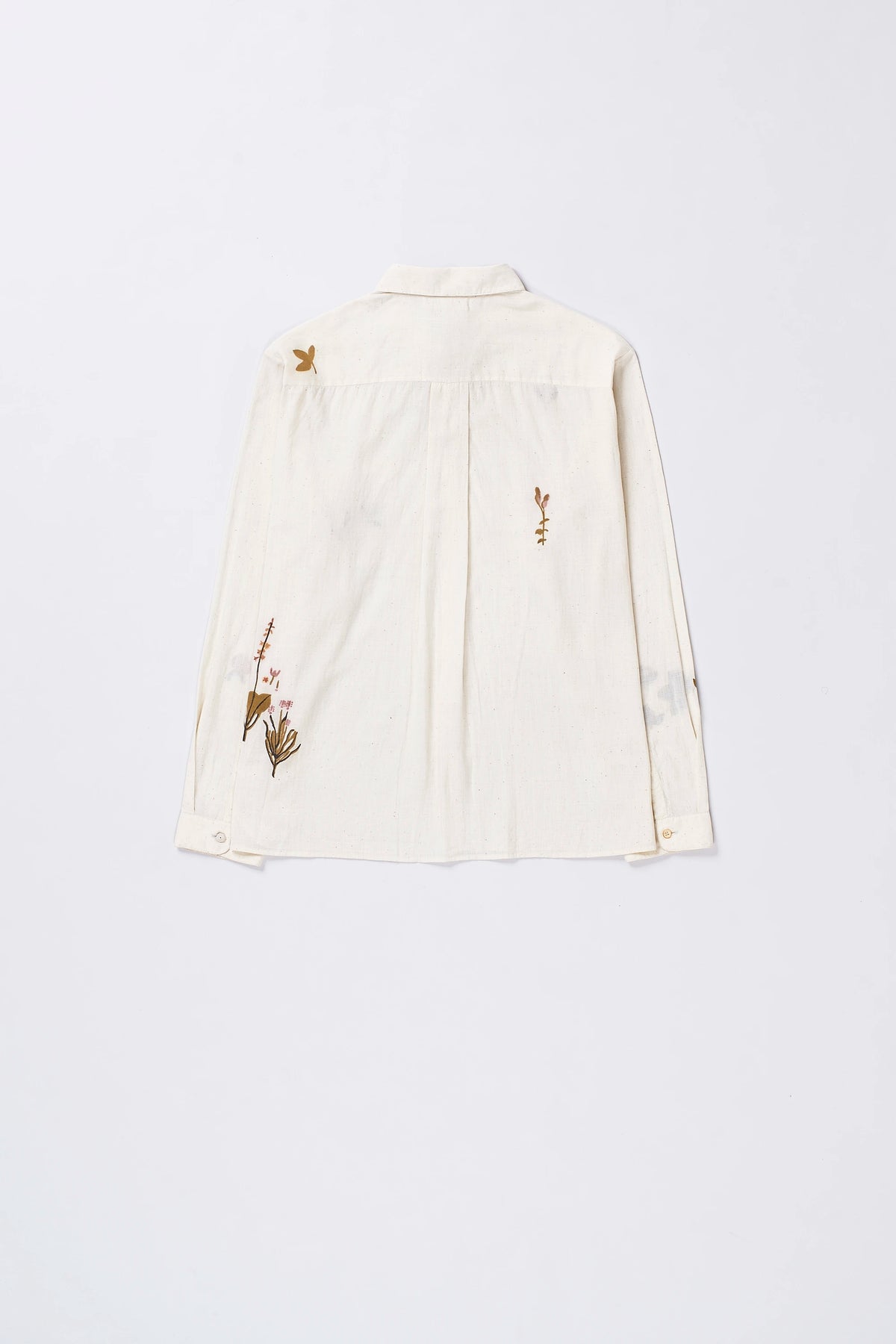 Ecru Handpainted Relaxed Shirt