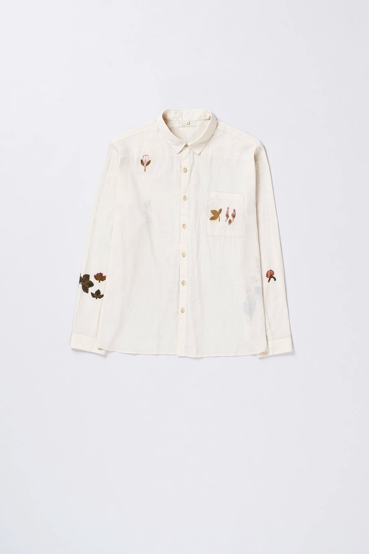Ecru Handpainted Relaxed Shirt