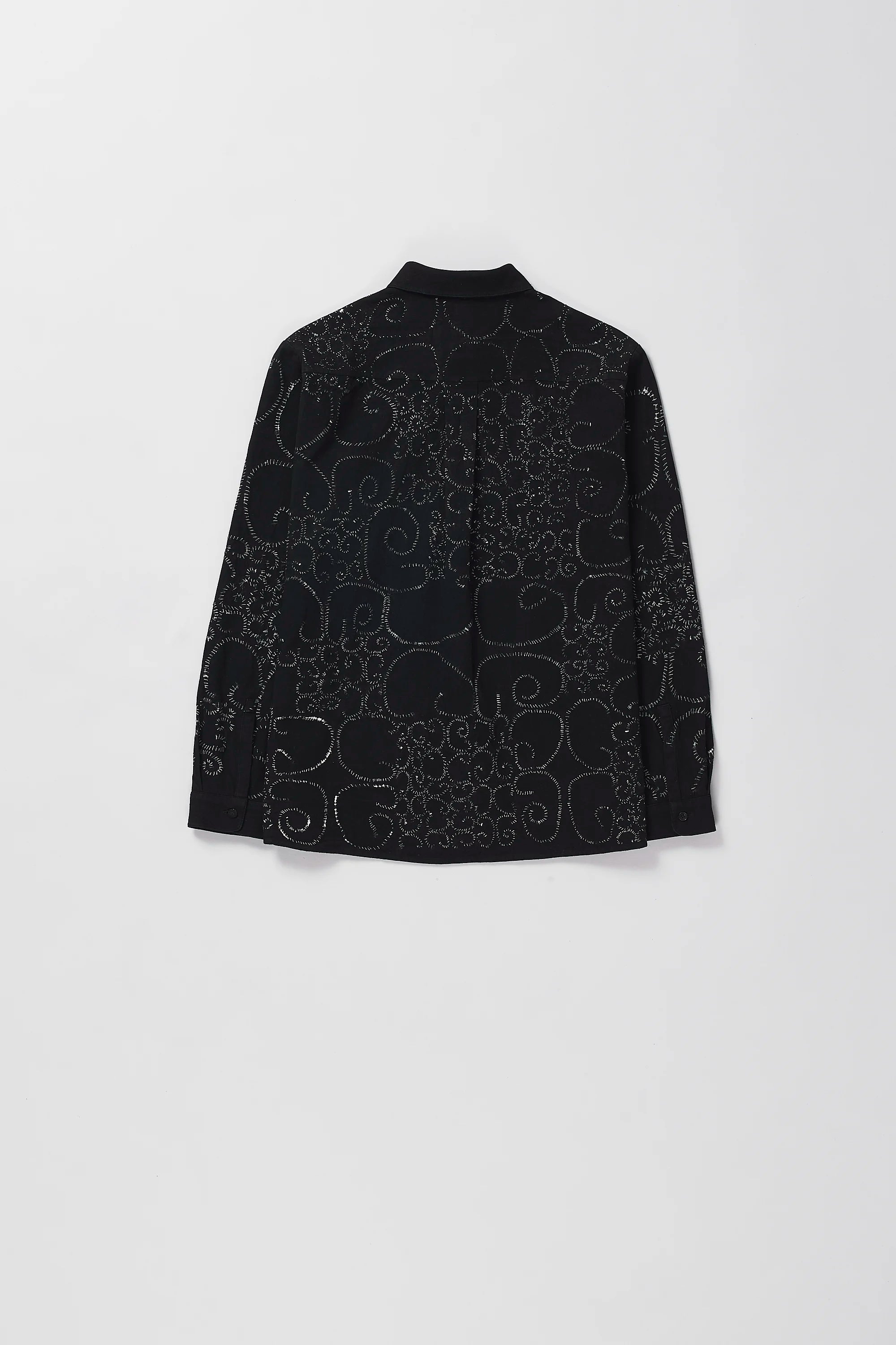 Black Organic Cotton Bandhani Shirt