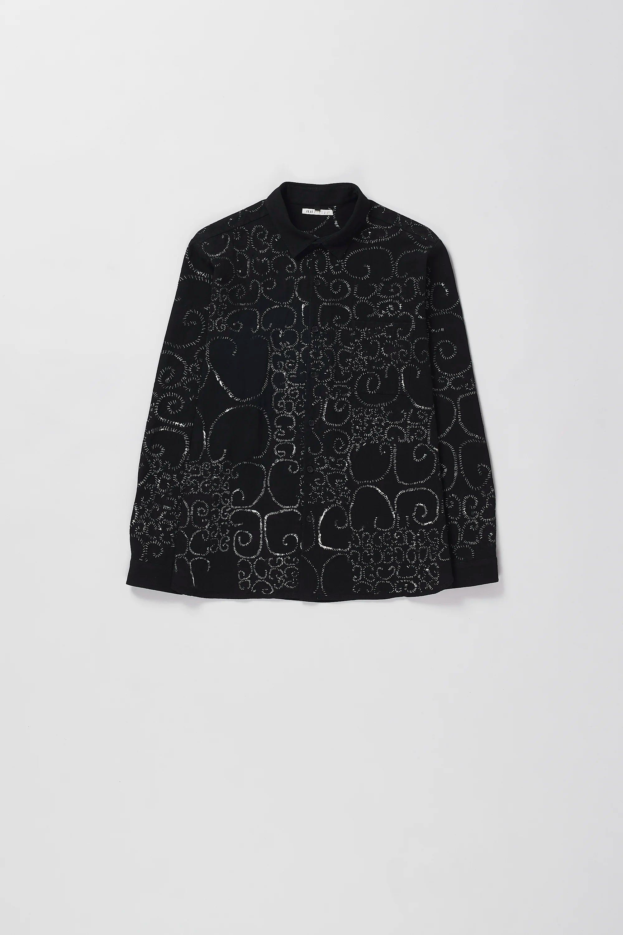Black Organic Cotton Bandhani Shirt