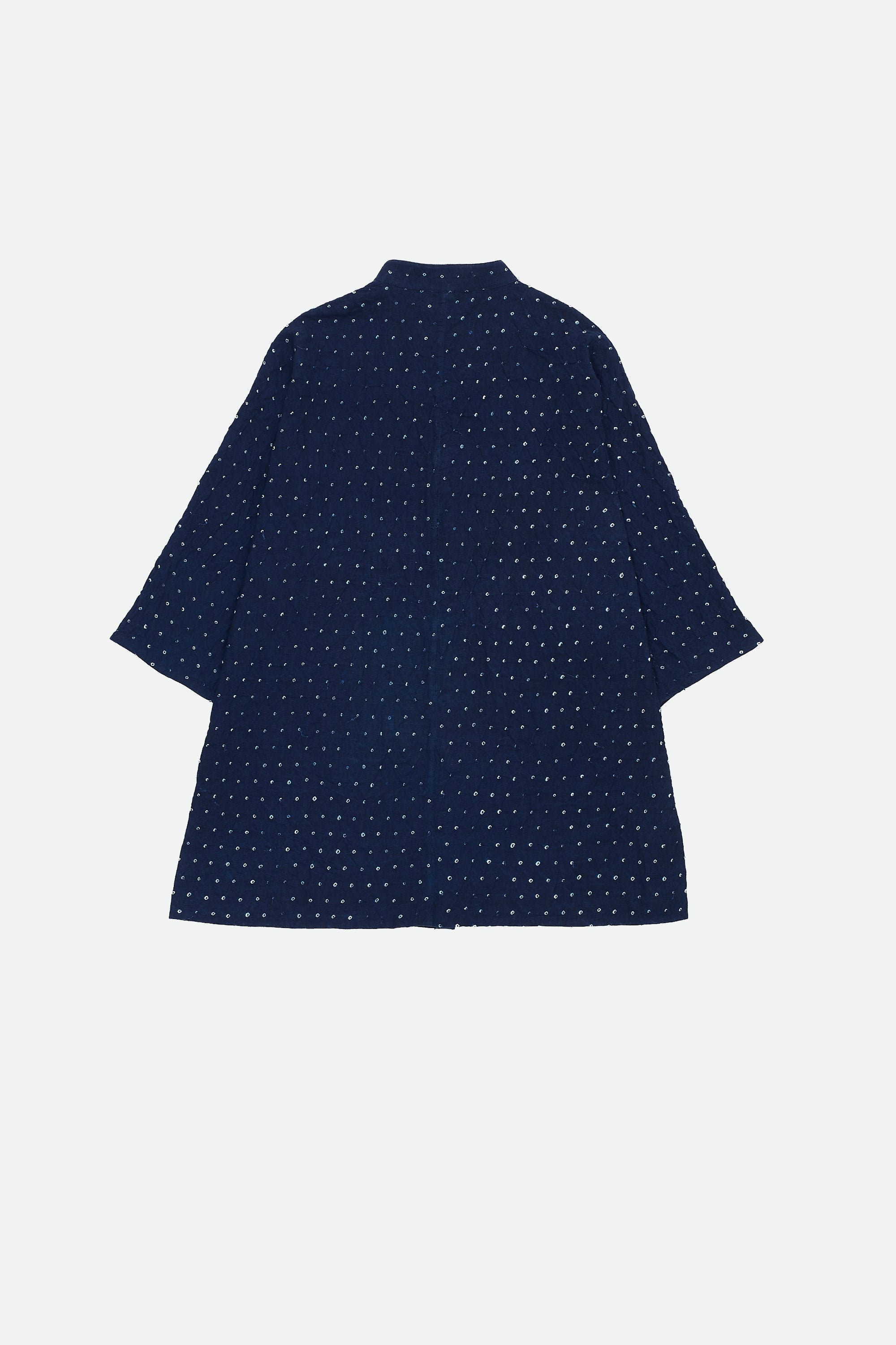 INDIGO RELAXED FIT ALL-OVER BANDHANI SHIRT