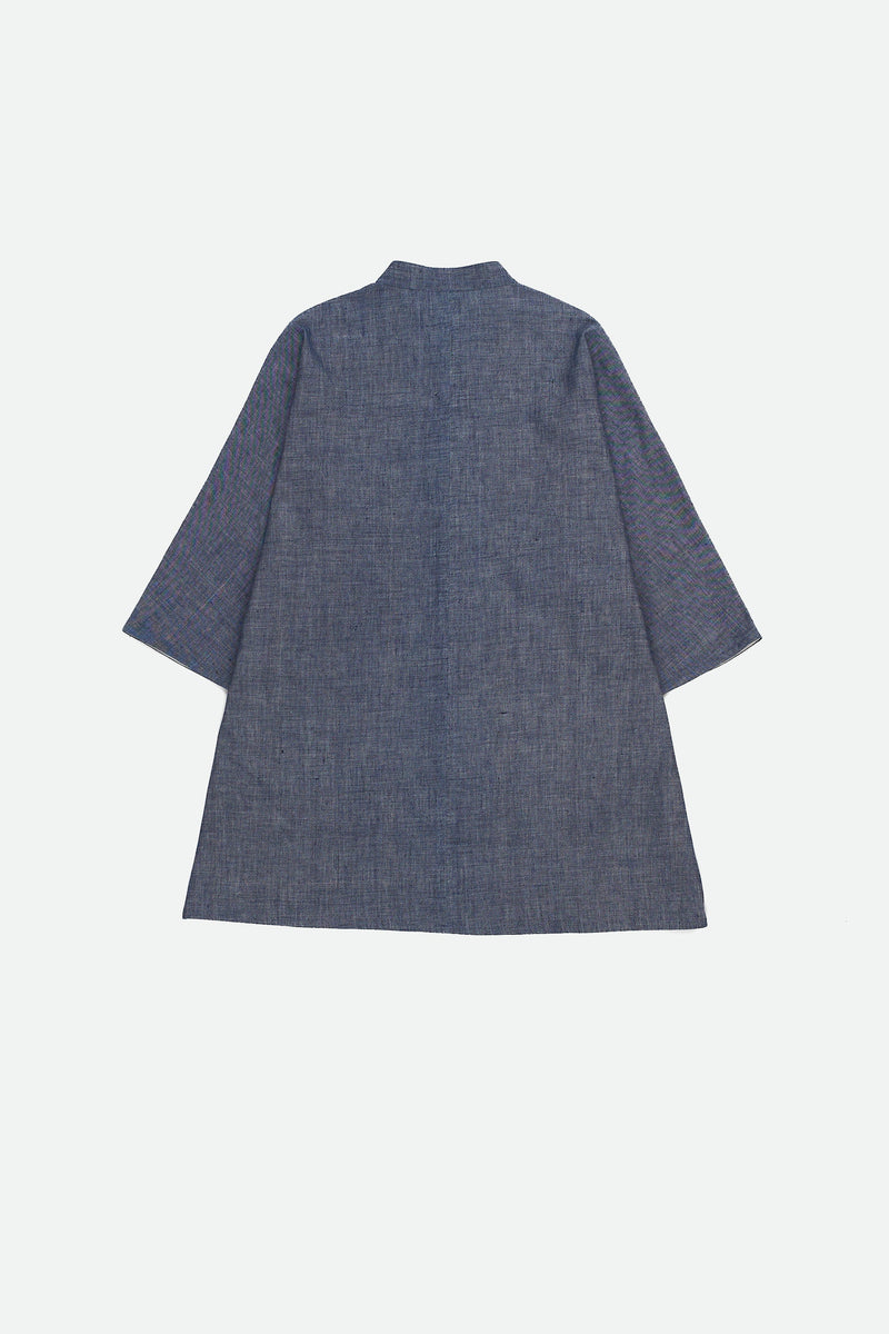 CHAMBRAY KIMONO SLEEVES  SHIRT