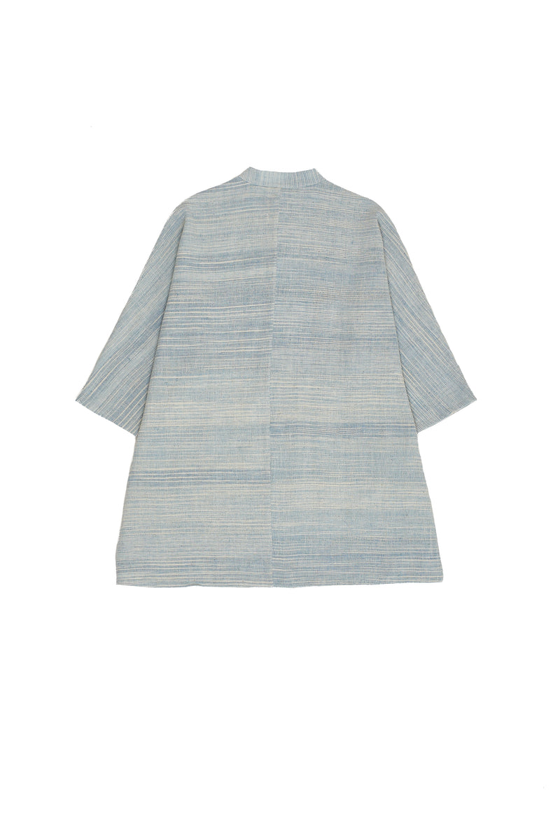 LIGHT INDIGO YARN DYED SUMMER SHIRT