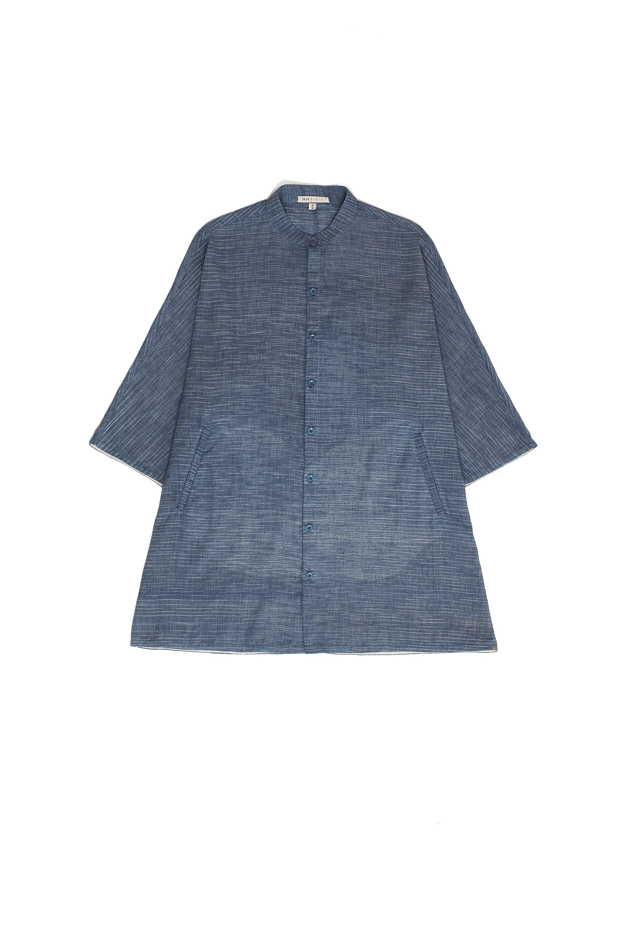 CHAMBRAY COMFORT FIT KIMONO SLEEVES SHIRT