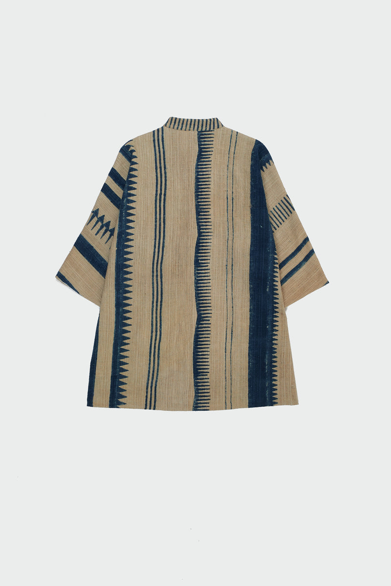 OFF-WHITE BLOCK PRINTED COTTON SHIRT