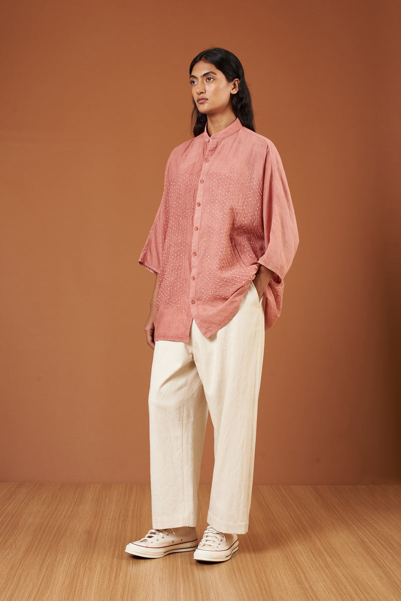 Chalk Pink Unisex Cotton Shirt