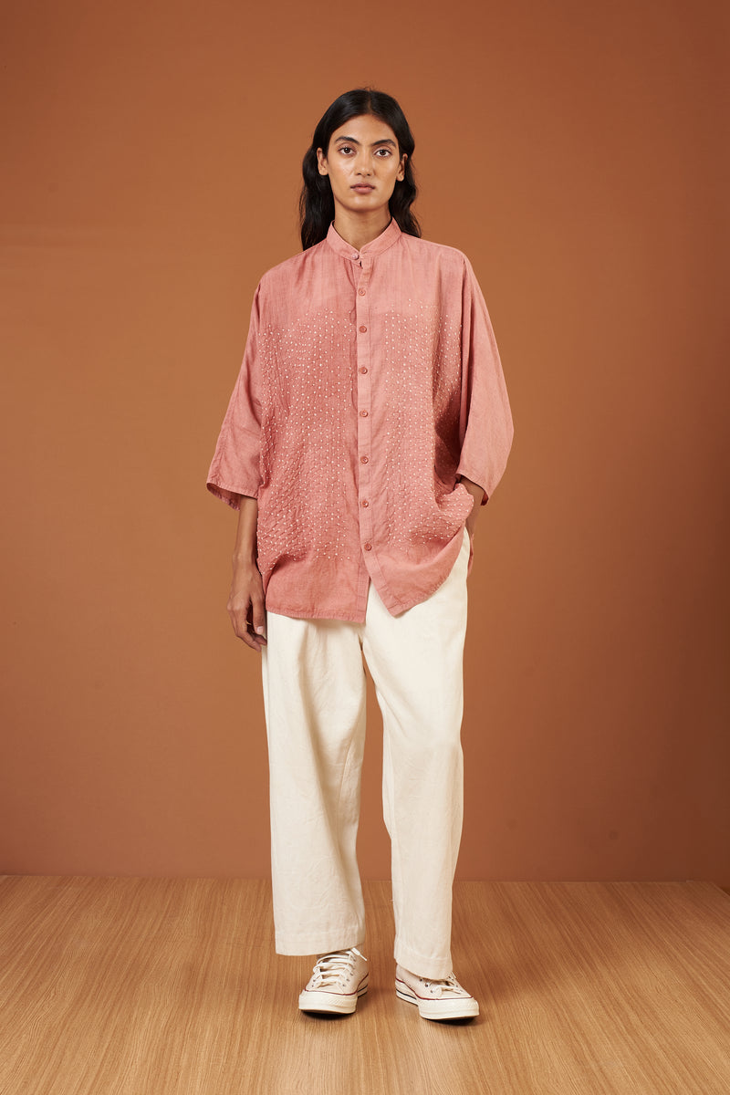 Chalk Pink Unisex Cotton Shirt