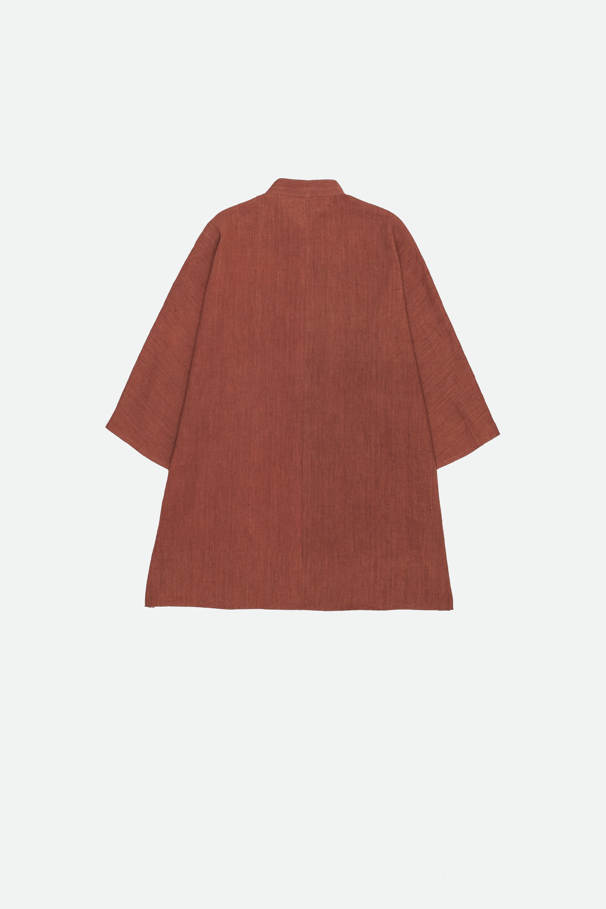 BRICK RED LINEN SHIRT