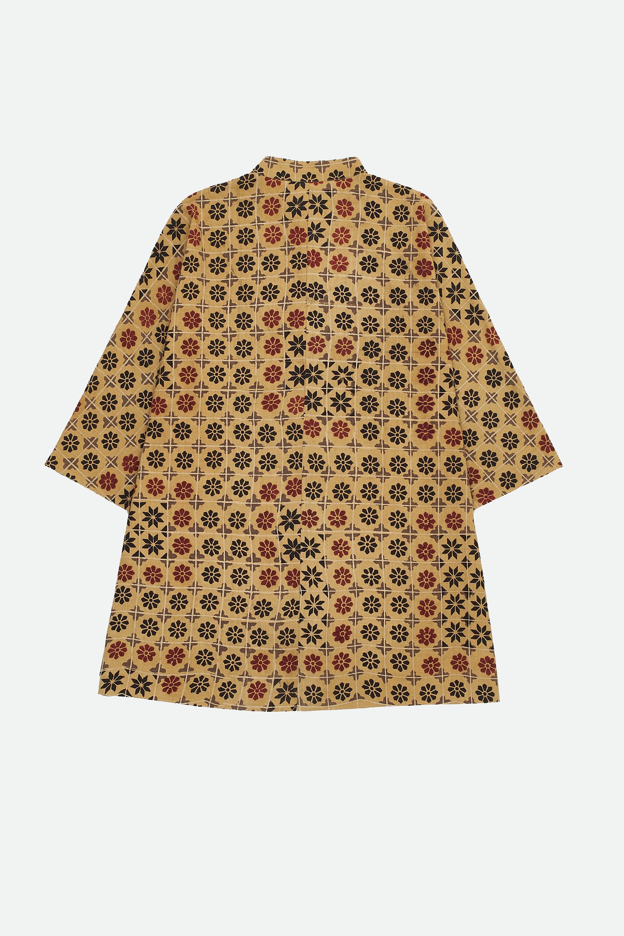 MULTI-COLOUR BLOCK PRINT COTTON SHIRT