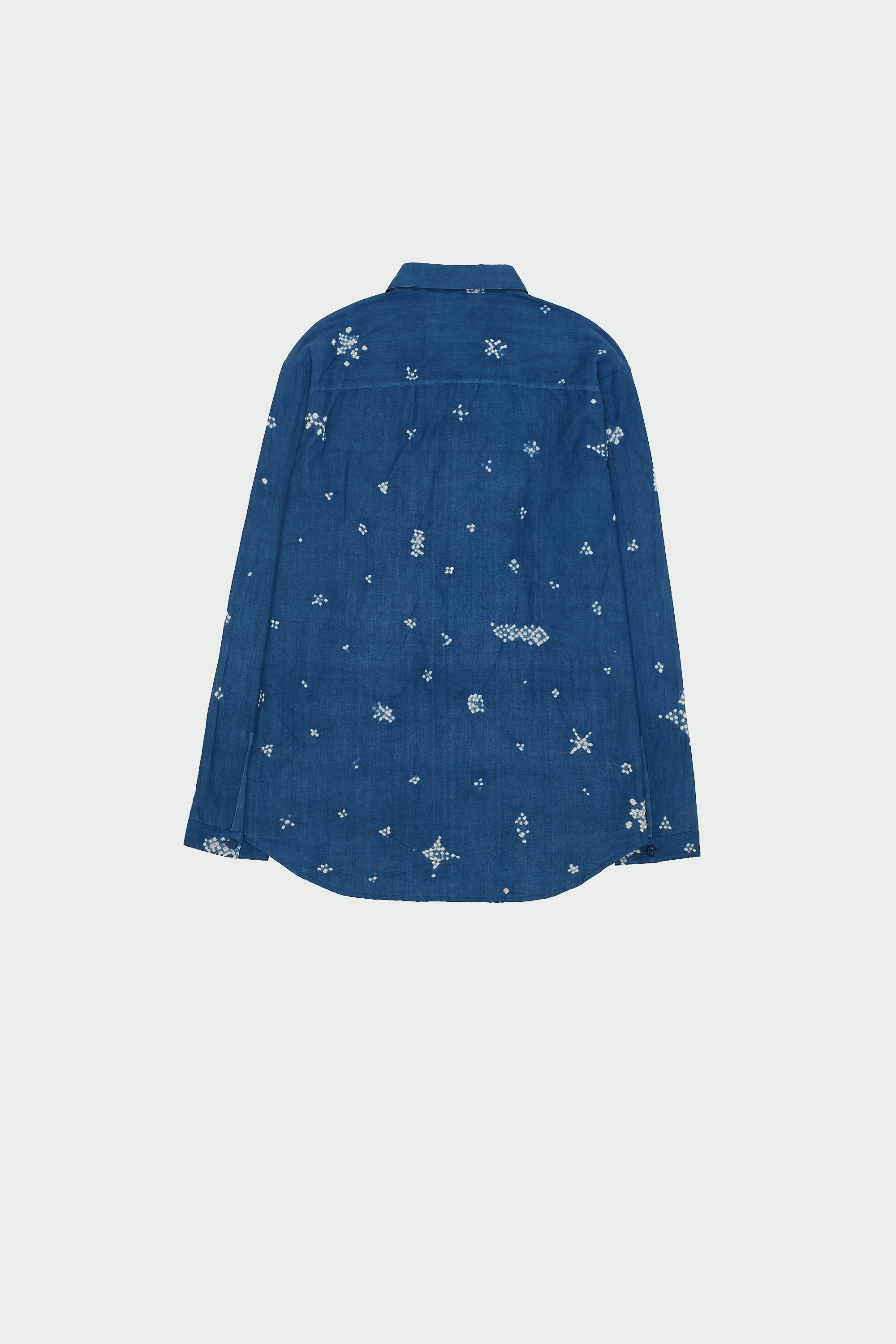 Medium Indigo Bandhani Sartorial Shirt