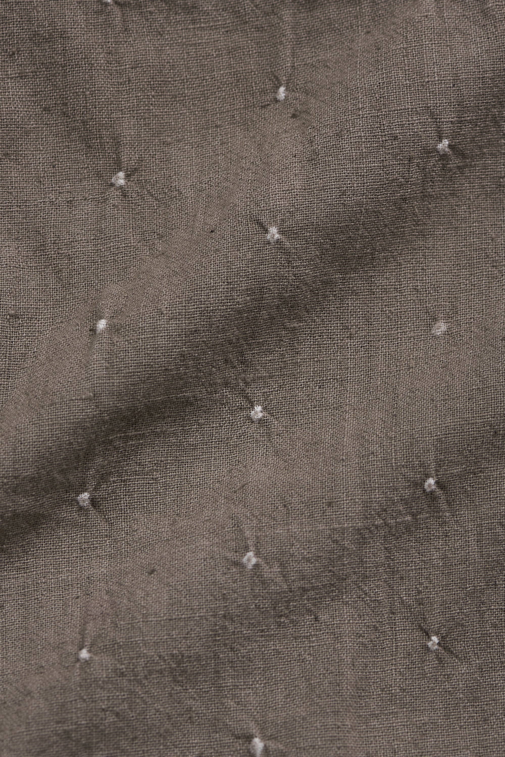 Organic Cotton Bandhani Shirt in Ash Grey
