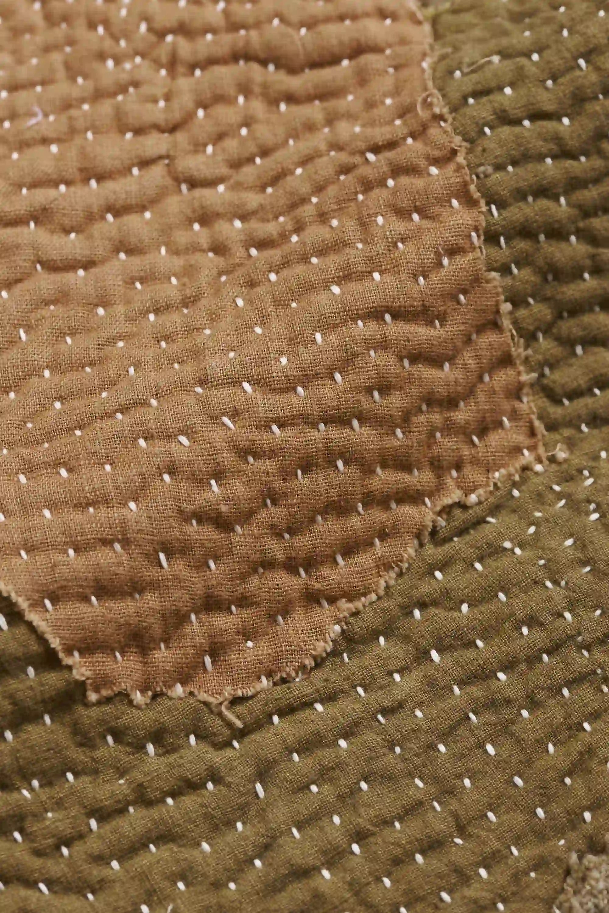 Fabric close-up with patchwork