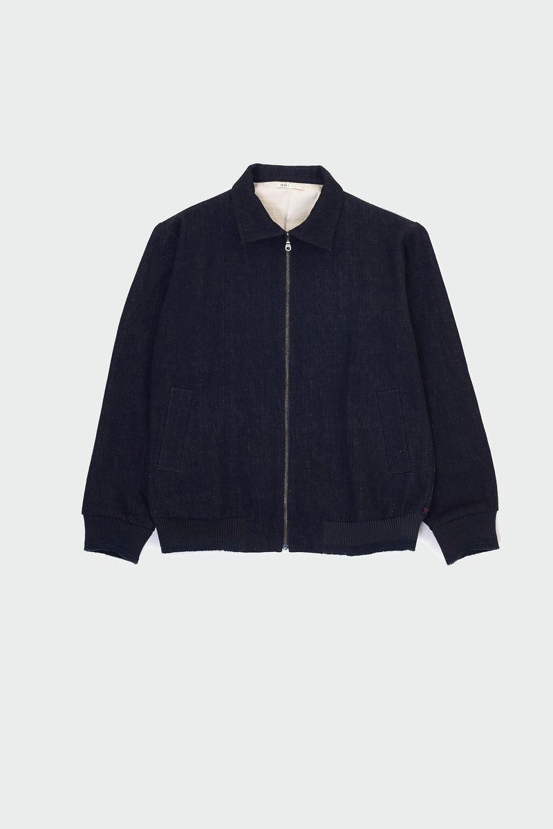 MIDNIGHT INDIGO BOMBER JACKET