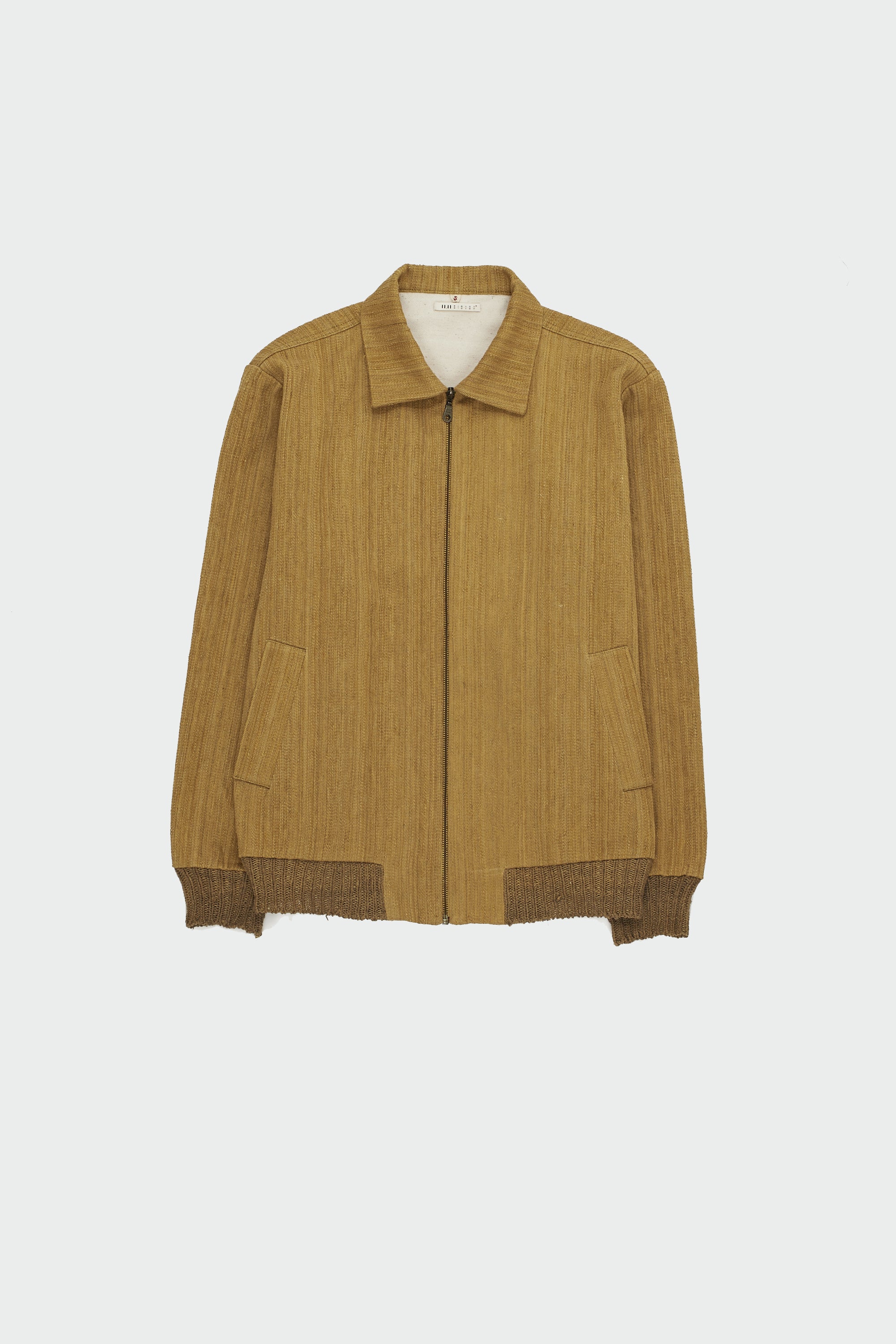 Flaxen Yellow Handspun Denim Jacket