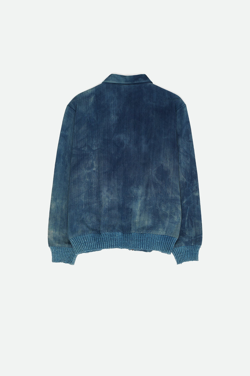 INDIGO WASHED HANDWOVEN DENIM JACKET