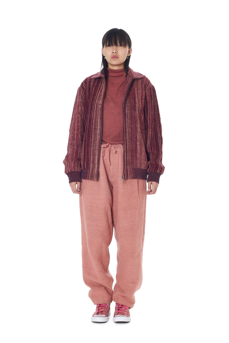 Multi-Coloured Desi Wool Yarn Dyed Stripe Jacket