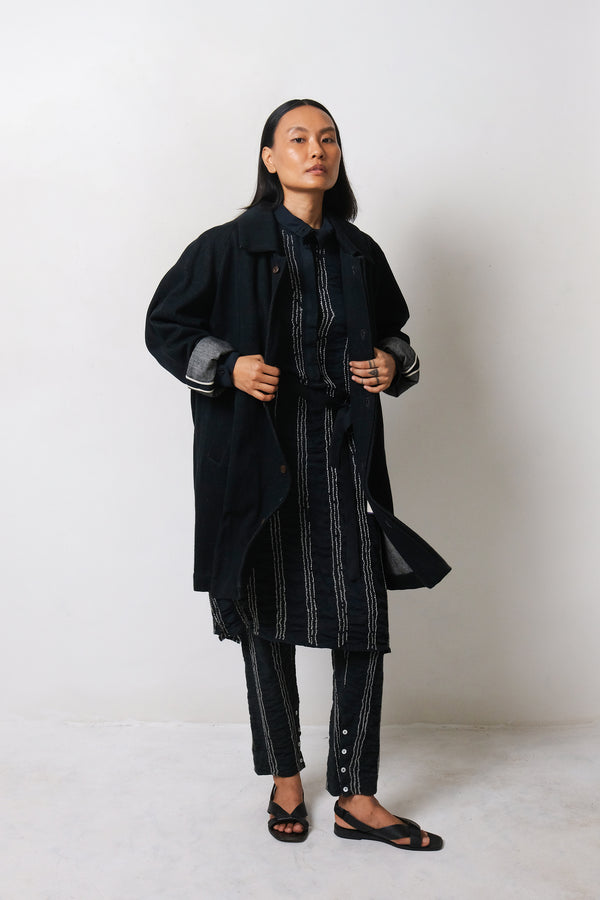 MIDNIGHT INDIGO HANDSPUN DENIM STAPLE JACKET