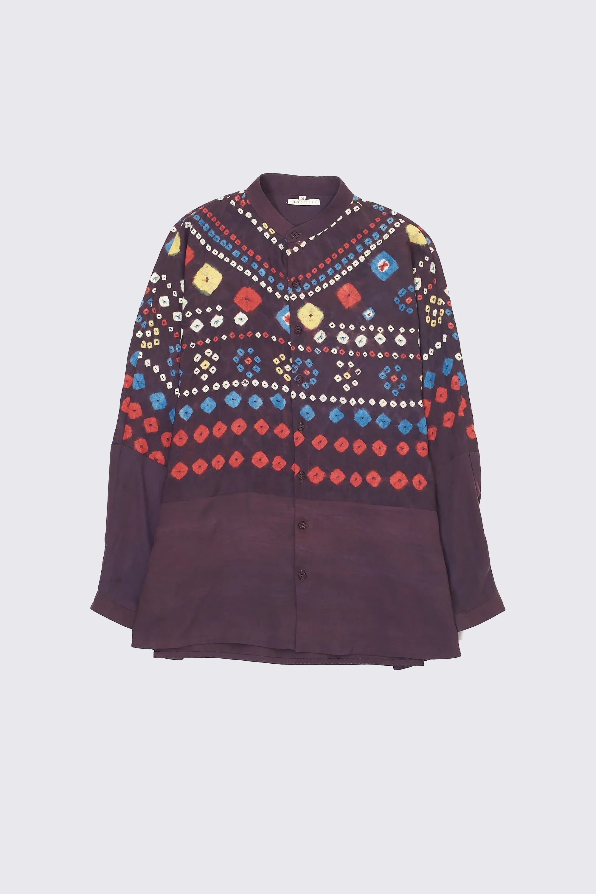 Silk Shirt in Multi Color Bandhani