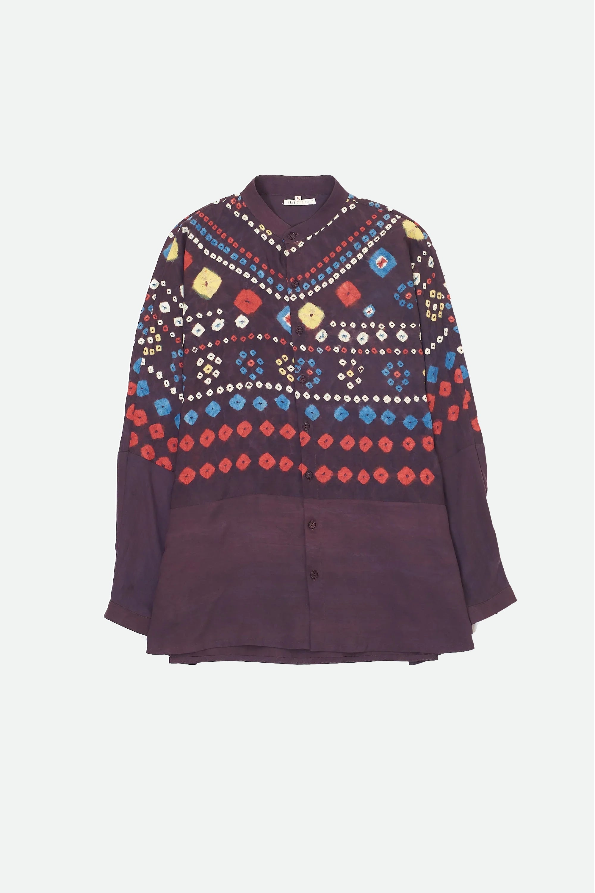 Silk Shirt in Multi Color Bandhani