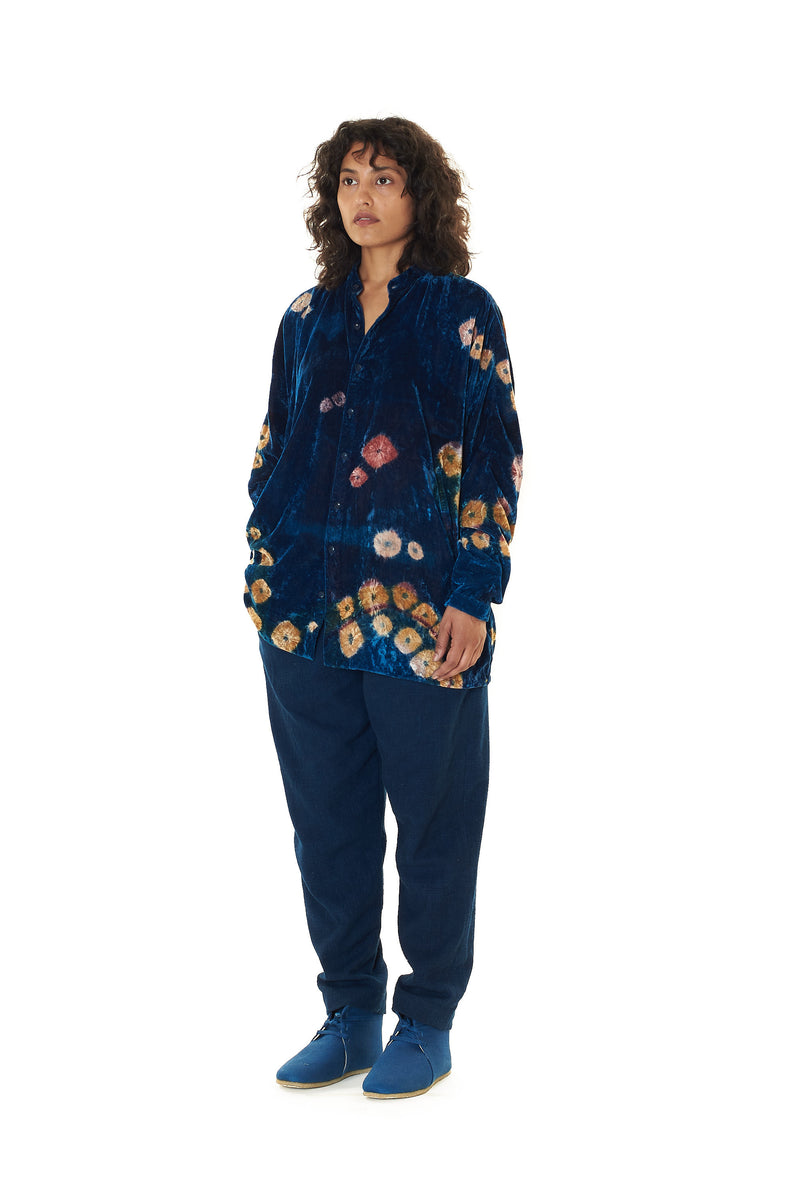 BANDHANI VELVET SHIRT
