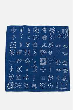 INDIGO BANDHANI SILK SCARF