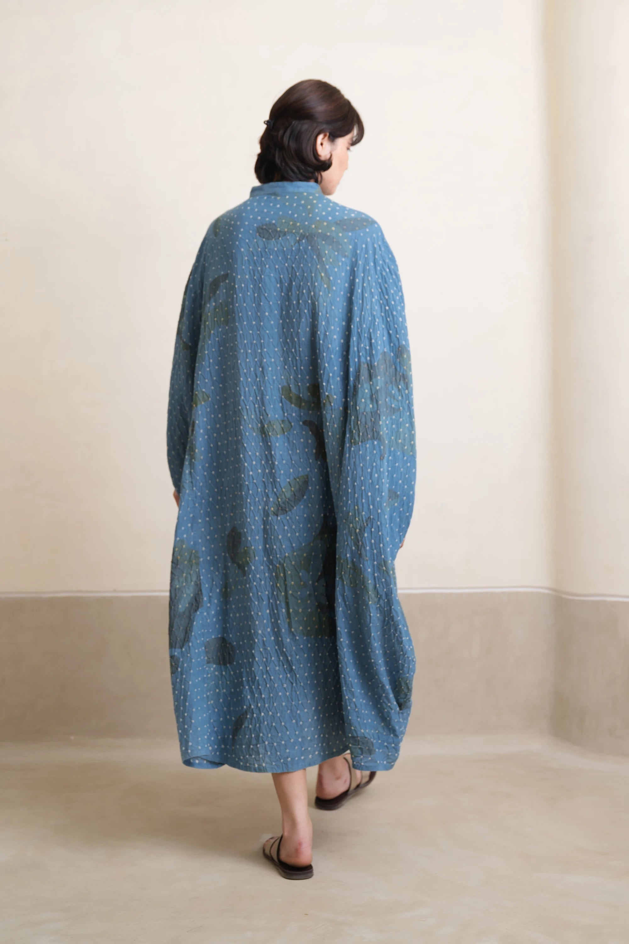Light Indigo Artsy Drape Kaftan