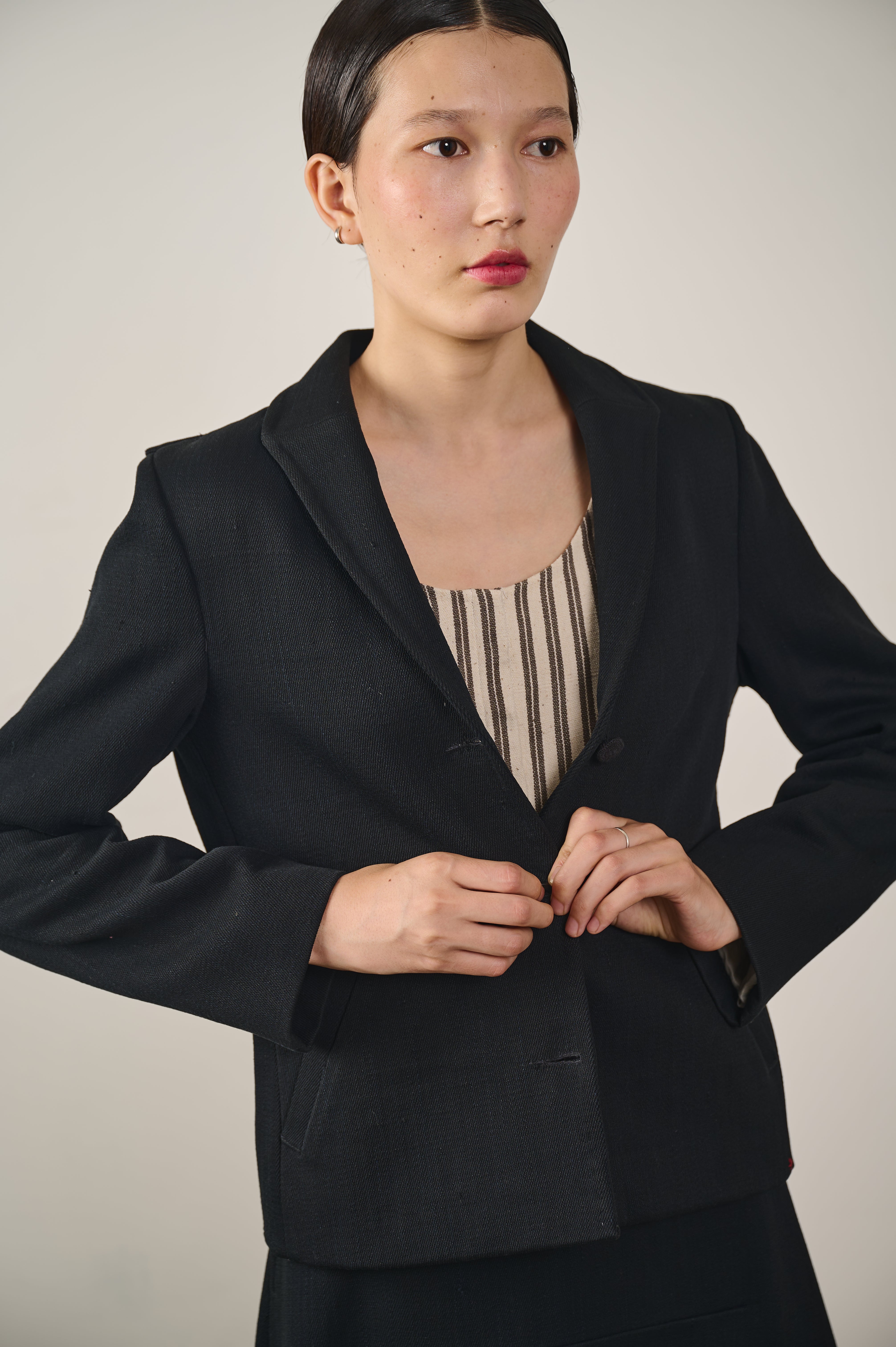 TAILORED DENIM BLAZER