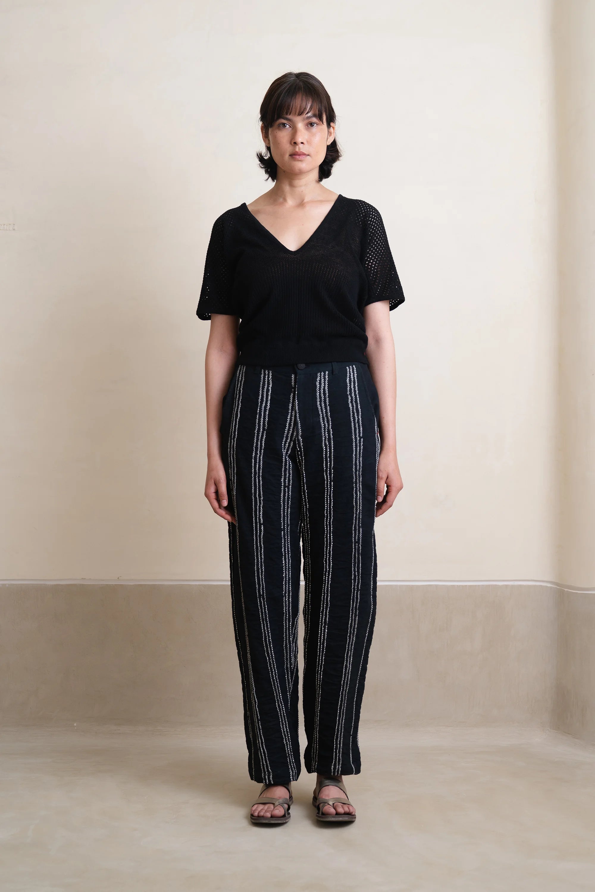 Gege Plunge Neck T-Shirt