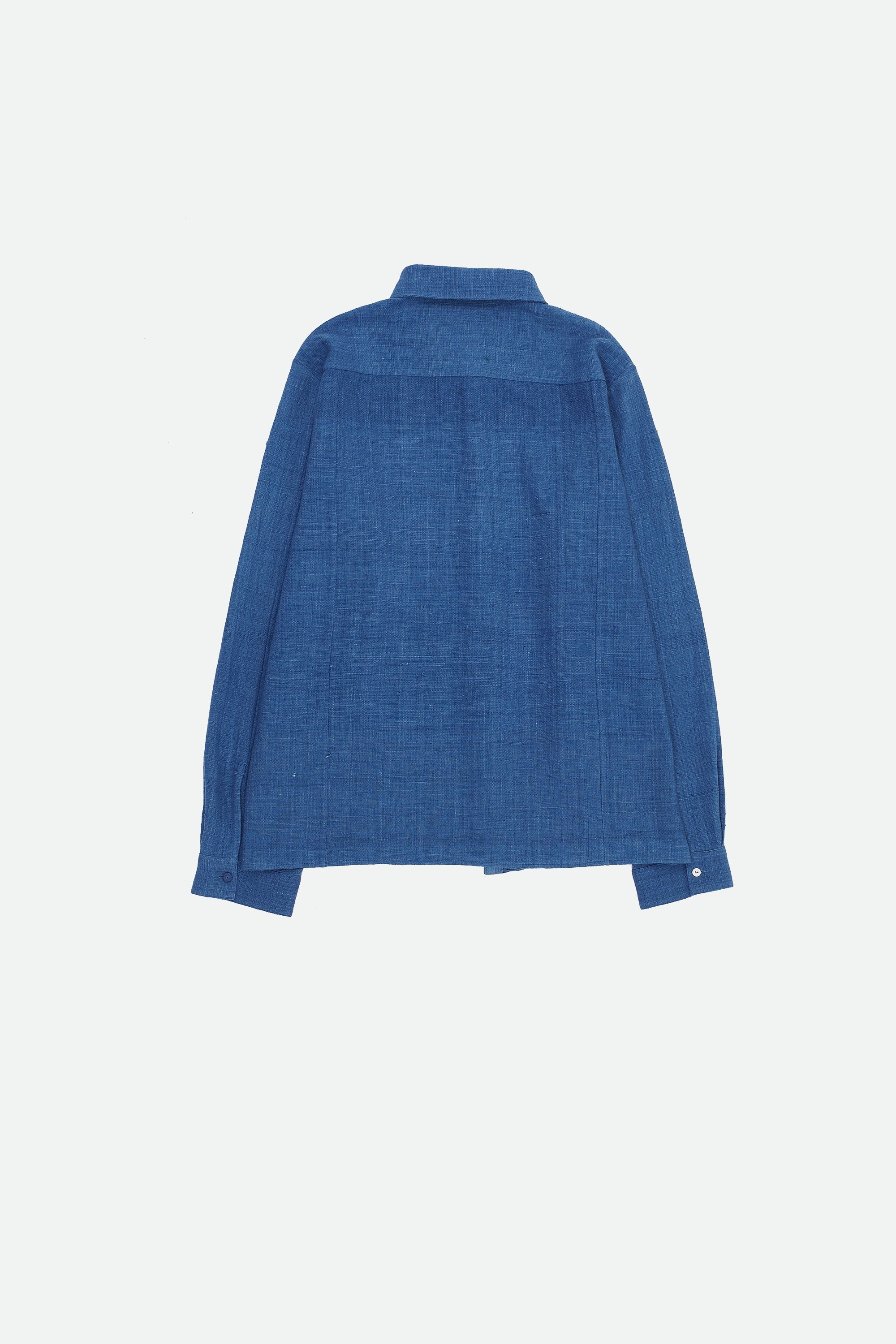 INDIGO ORGANIC COTTON SHIRT IN TANGALIYA WEAVE