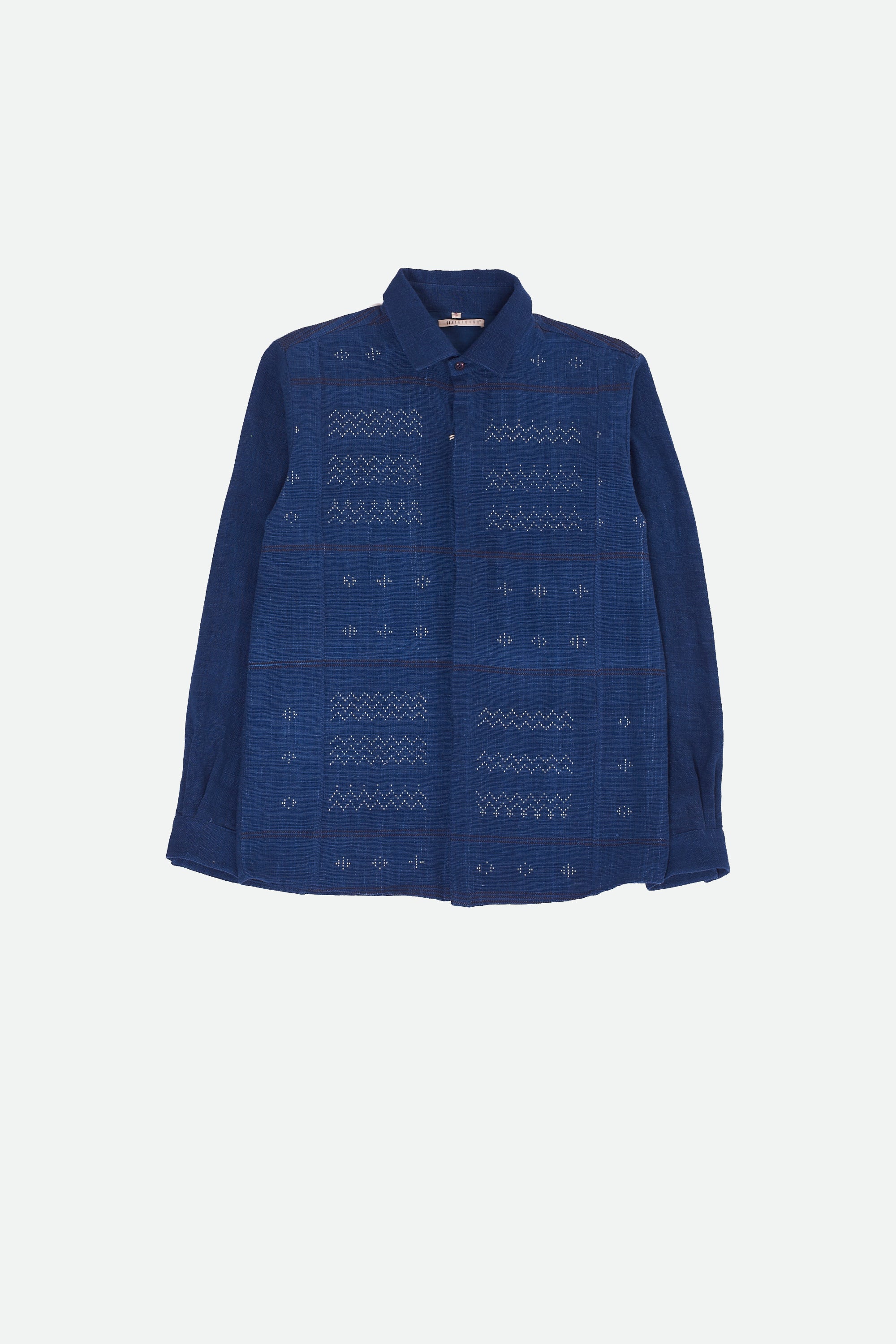 INDIGO ORGANIC COTTON TANGALIYA WEAVE SHIRT