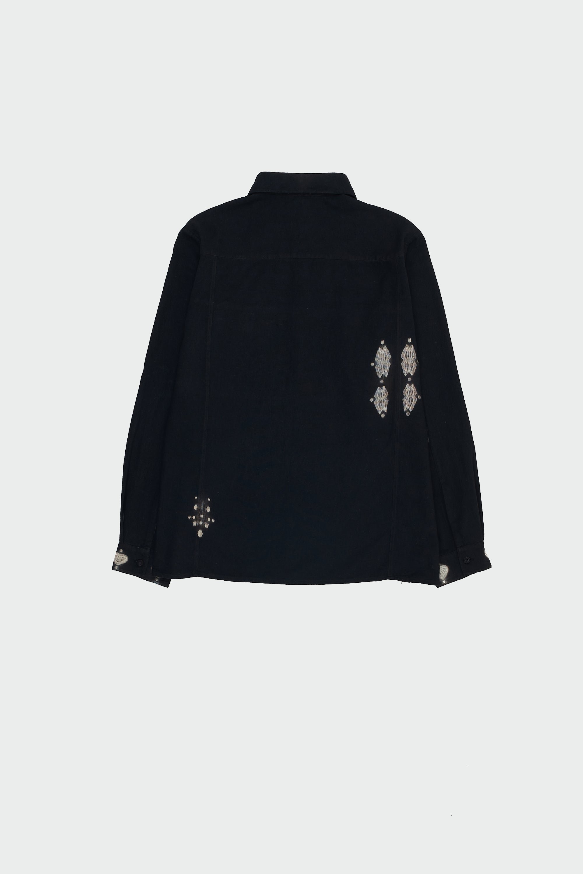 BLACK STATEMENT SHIBORI COTTON SHIRT