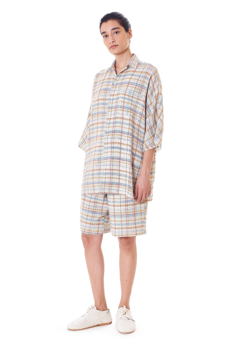 Multi Color Hand Woven Checks- Shorts