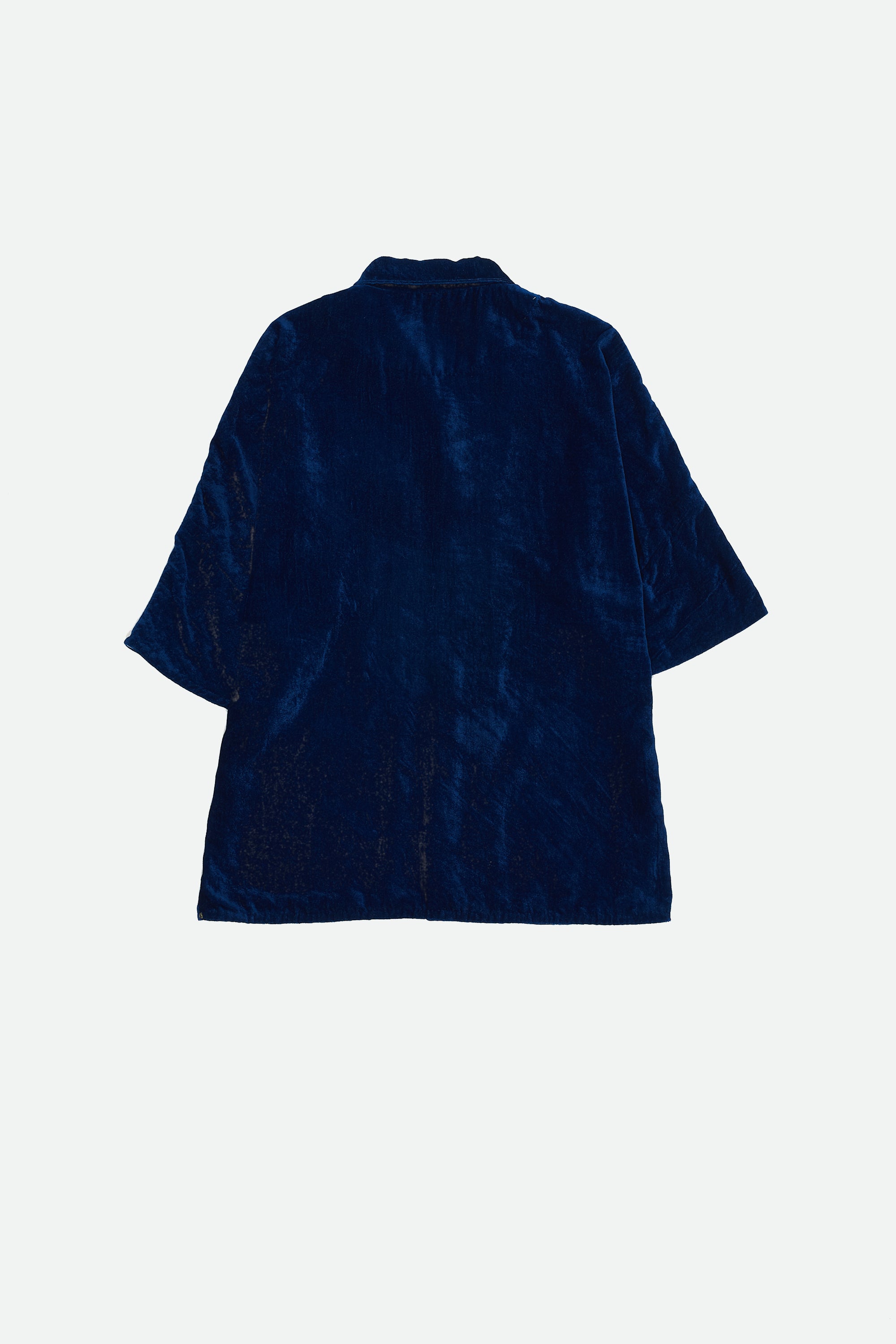 INDIGO SOFT VELVET STATEMENT SHIRT